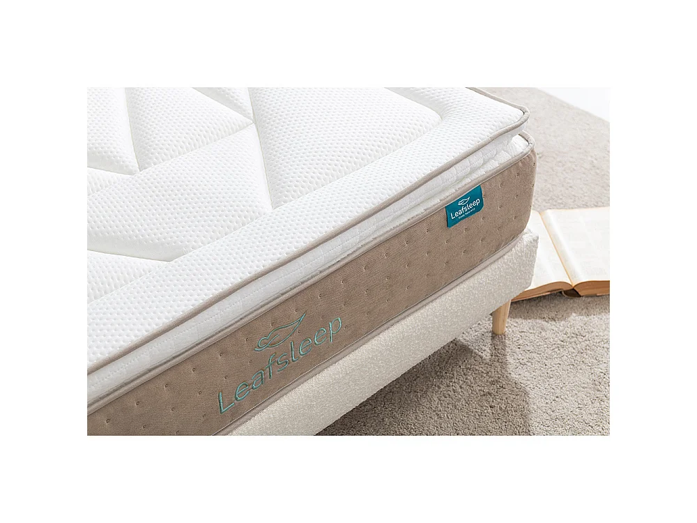 Colchão Nature Spring Topper   190 x 90 cm Altura 28 cm  Leafsleep