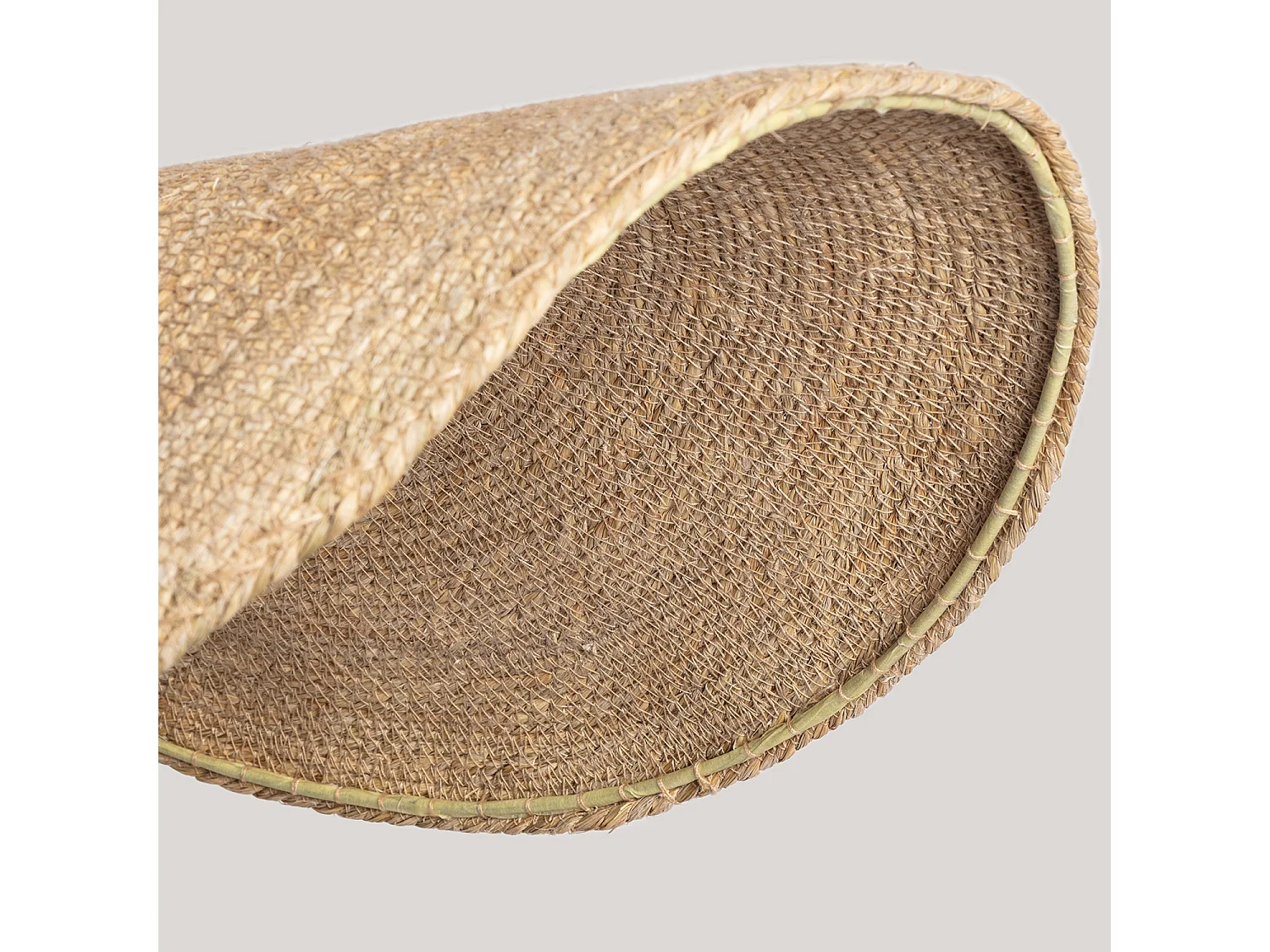 Lampada a Sospensione Fibre naturali Devmani ILUZZIA L Tessuto Naturale