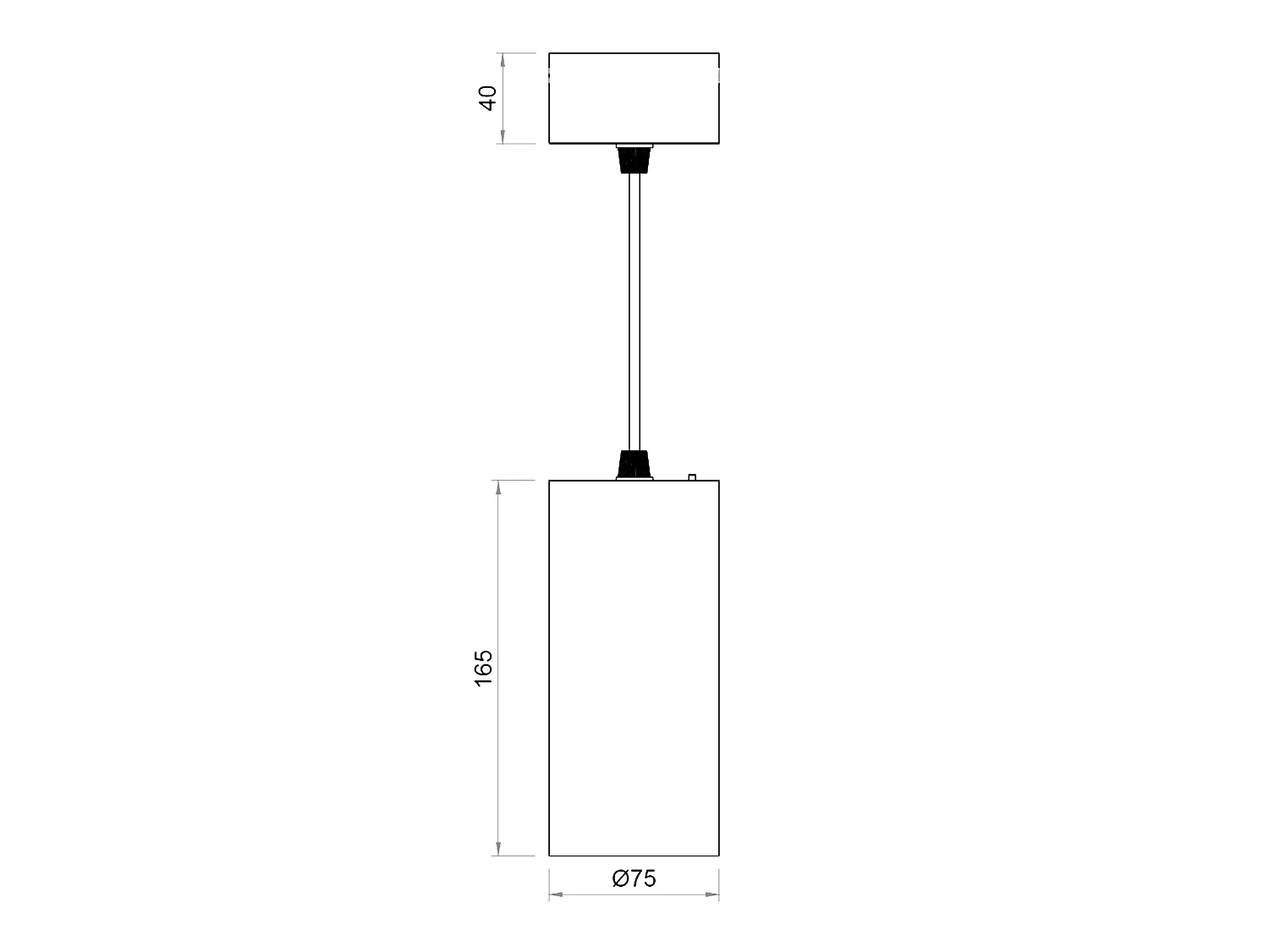 Lámpara Colgante LED 30W Aluminio Misoh 2700K - 4000K - 6000K 38º Blanco / Negro CCT