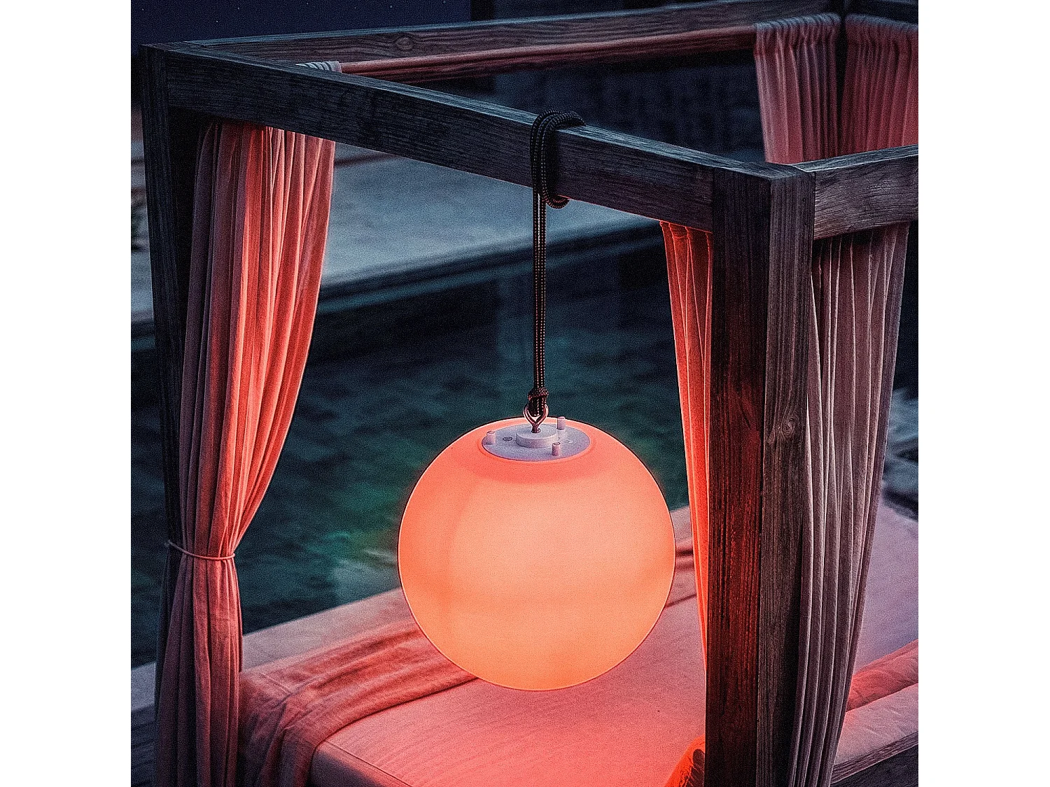 Lámpara Colgante Esférica Decorativa Bola de Luz LED RGB+CCT Evan Orb ø28 cm