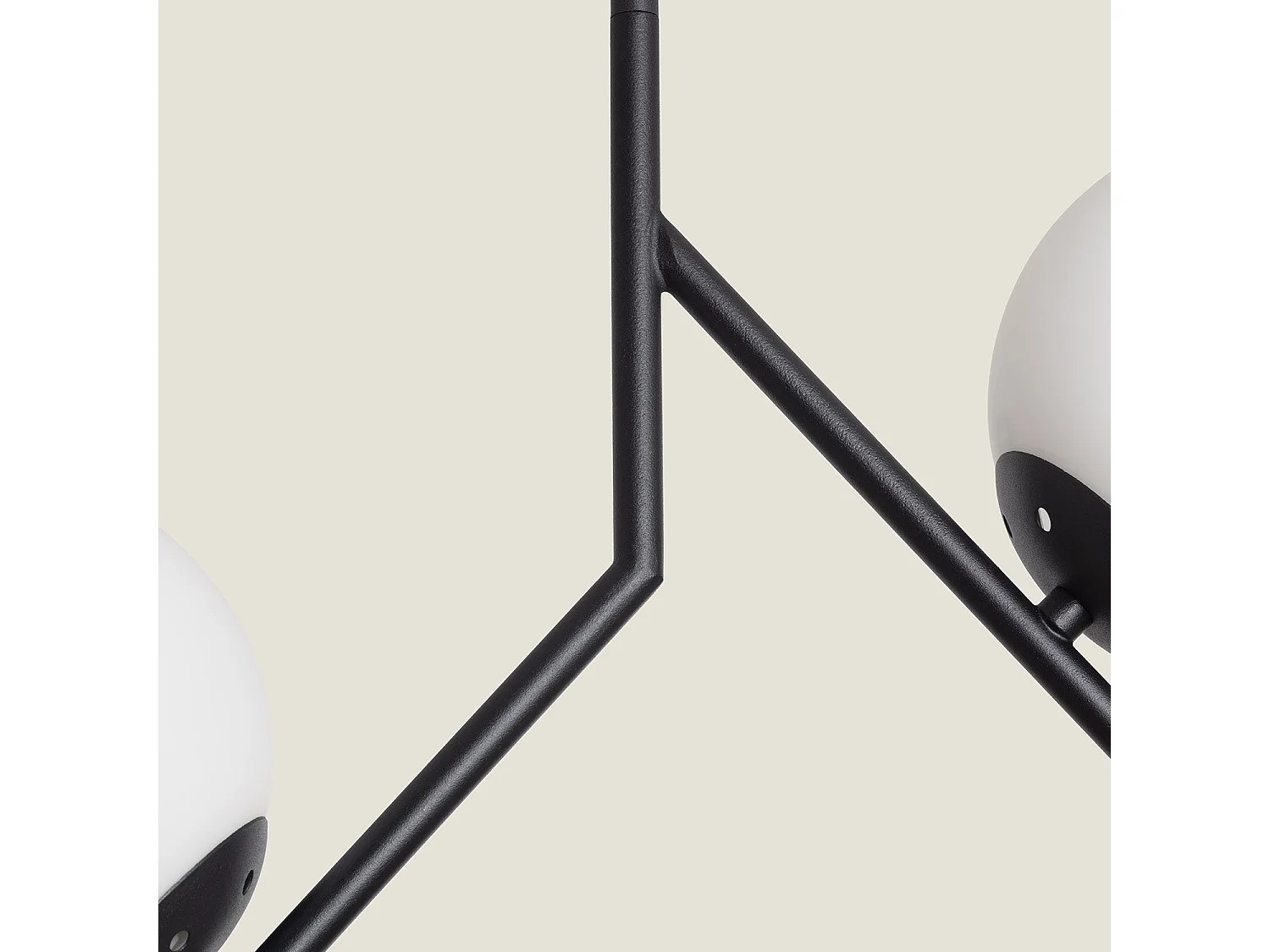 Lámpara de Techo Metal y Cristal Balts Negro