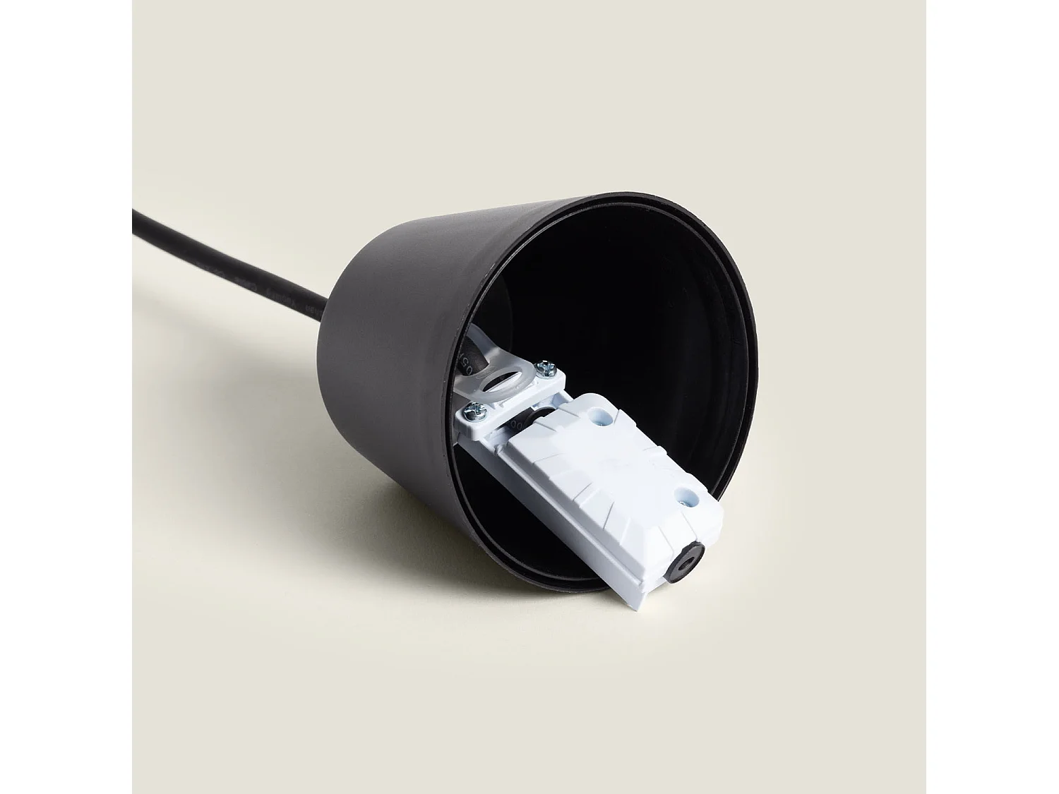Lámpara Colgante Exterior Efecto Ratán Léa Drom Natural 590 mm