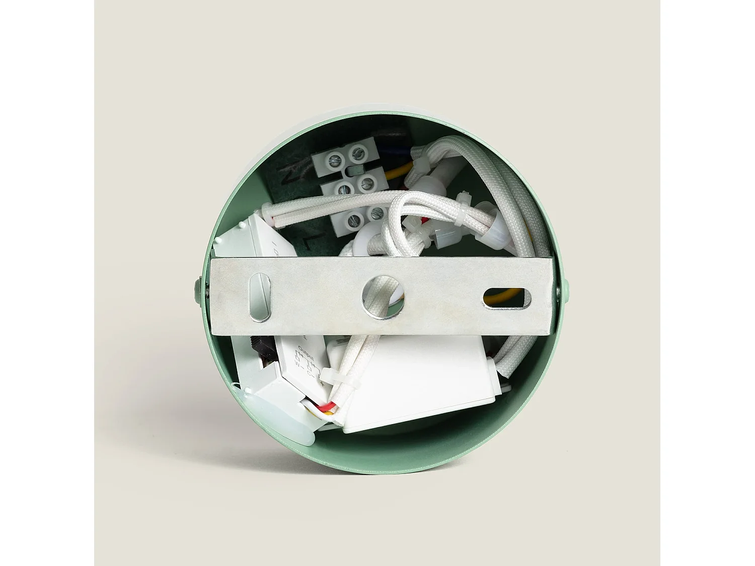 Lámpara Colgante LED 9W Metal CCT Seleccionable Sintra Verde Celadón