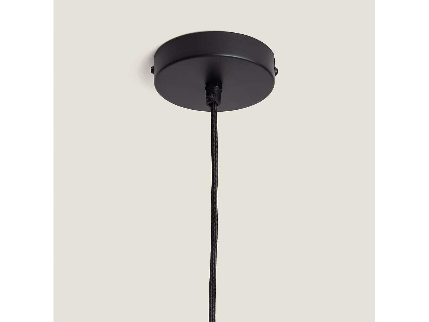 Lampada a Sospensione Metallo Rattota Beige