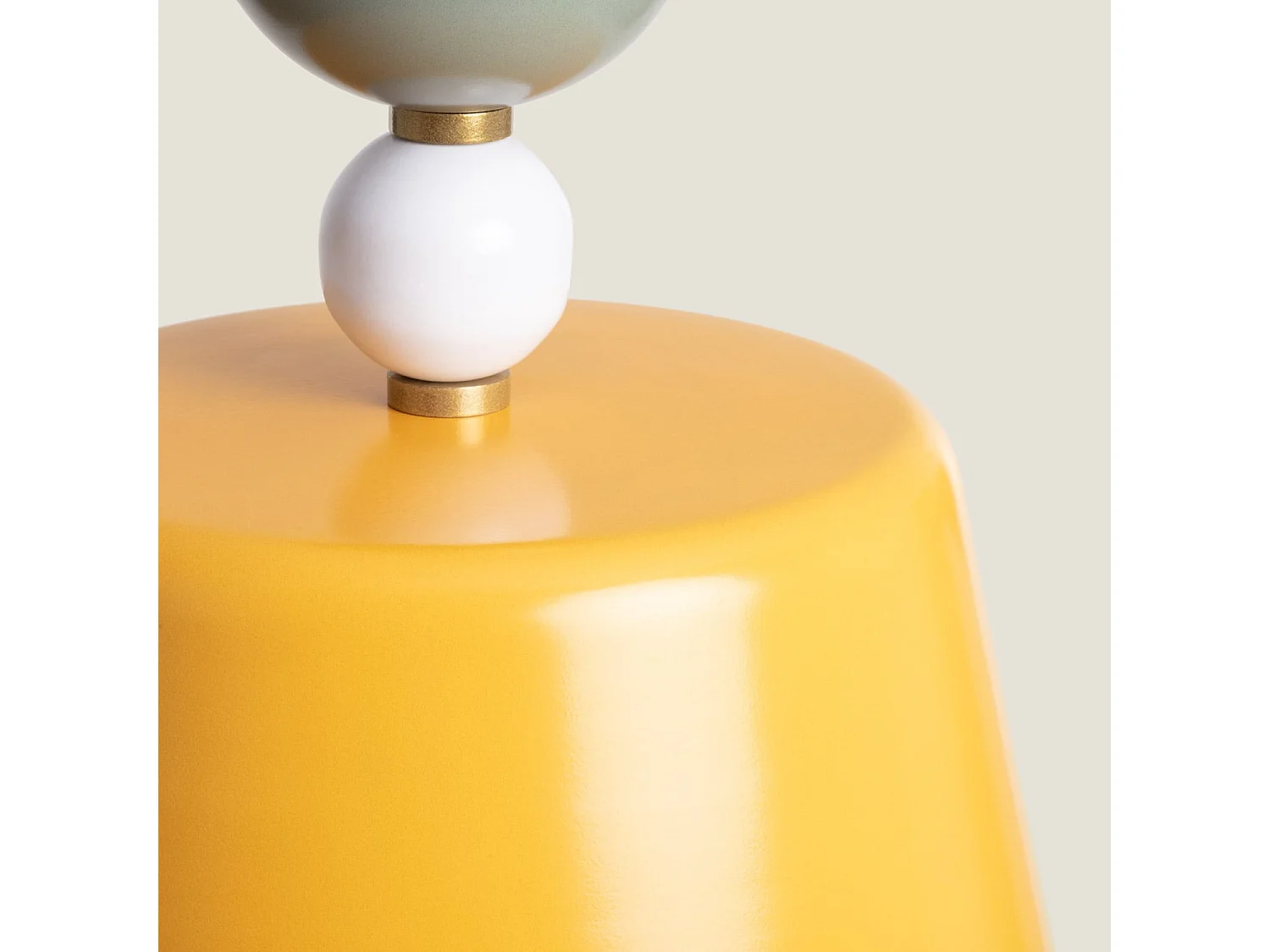 Lámpara Colgante Metal Pekia Bougy Amarillo