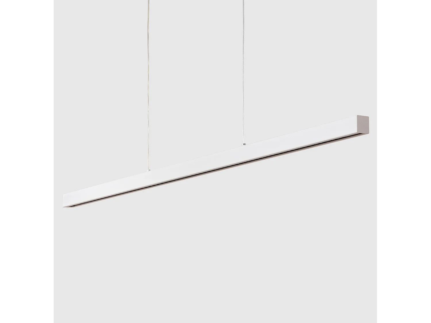 Lámpara Colgante Lineal LED 42W Aluminio Blanco Seleccionable Iluminación Doble Cara Funky Sly Blanco Seleccionable (Cálido-Neutro) 2700K - 3500K - 4000K