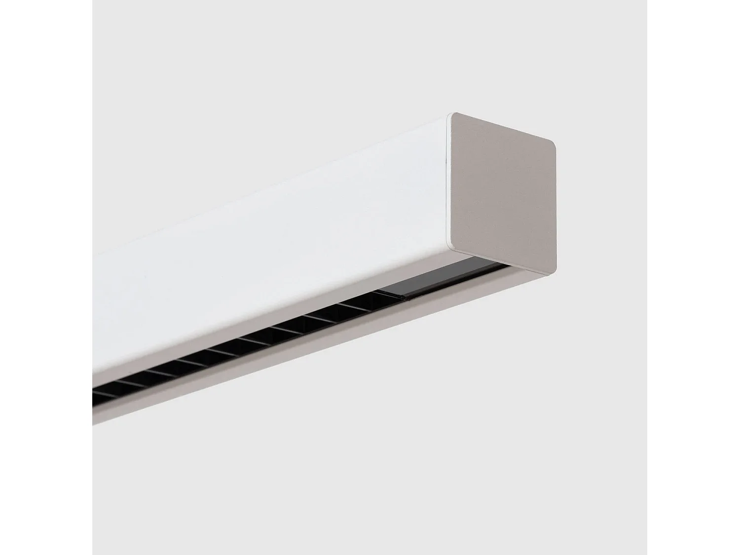 Lámpara Colgante Lineal LED 42W Aluminio Blanco Seleccionable Iluminación Doble Cara Funky Sly Blanco Seleccionable (Cálido-Neutro) 2700K - 3500K - 4000K