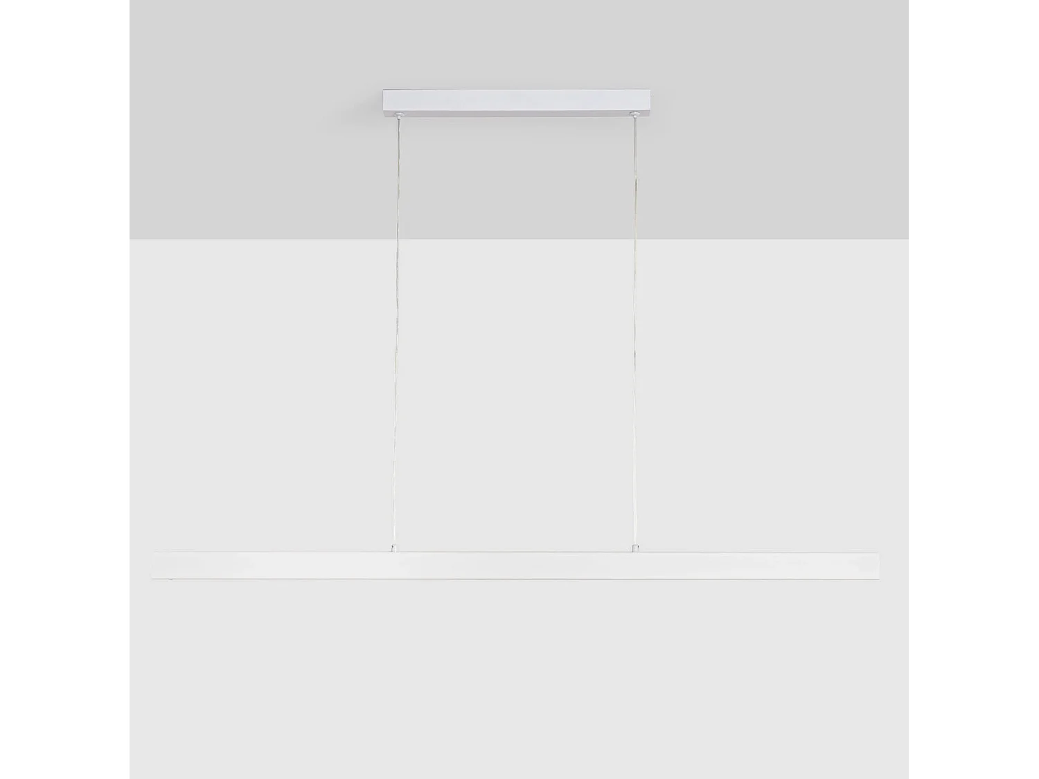 Lámpara Colgante Lineal LED 42W Aluminio Blanco Seleccionable Iluminación Doble Cara Funky Sly Blanco Seleccionable (Cálido-Neutro) 2700K - 3500K - 4000K