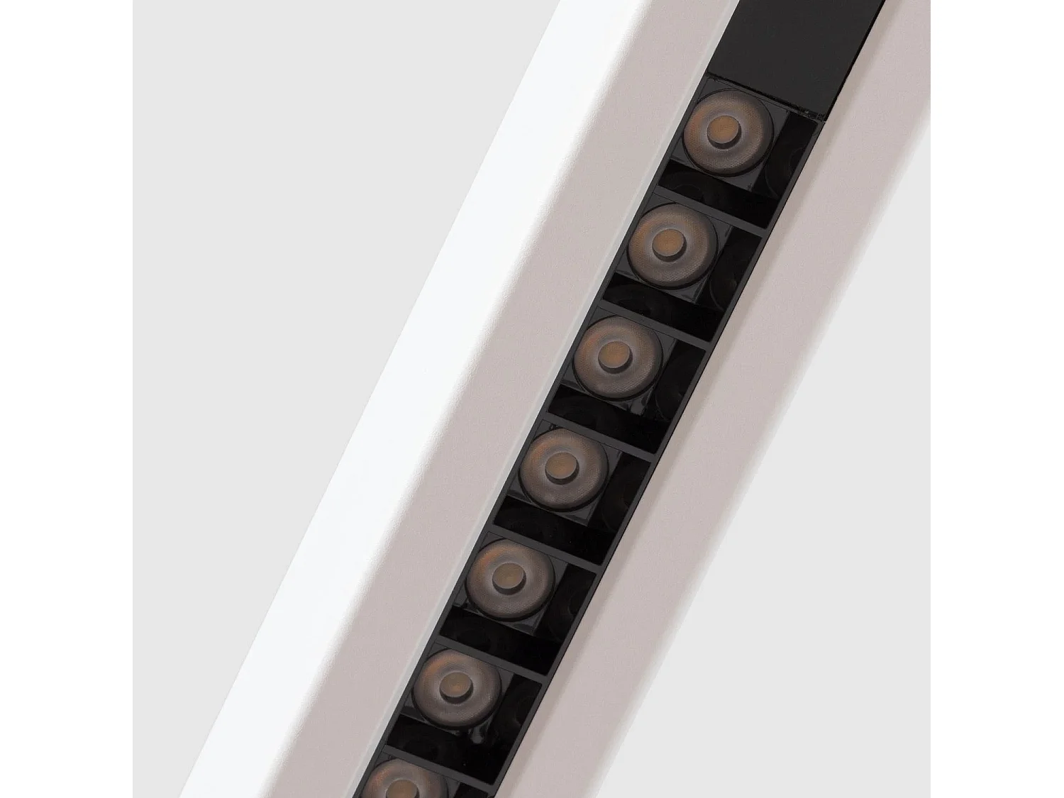 Lámpara Colgante Lineal LED 42W Aluminio Blanco Seleccionable Iluminación Doble Cara Funky Sly Blanco Seleccionable (Cálido-Neutro) 2700K - 3500K - 4000K