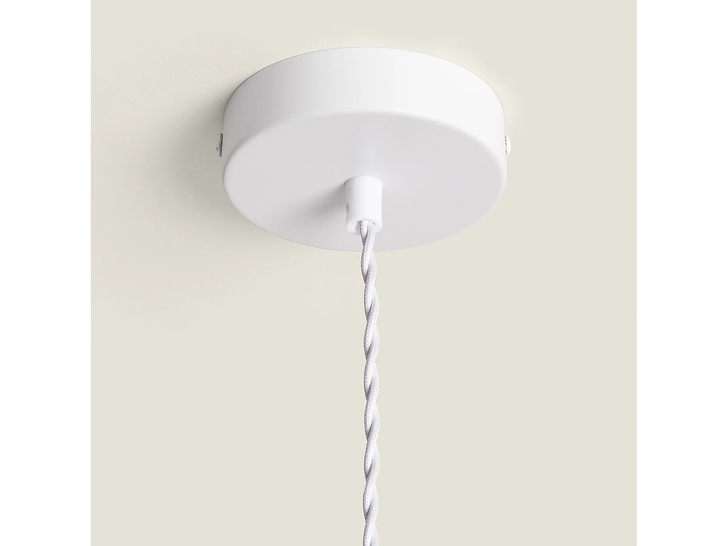 Lámpara Colgante Ratán Nirvana Trenzado Blanco