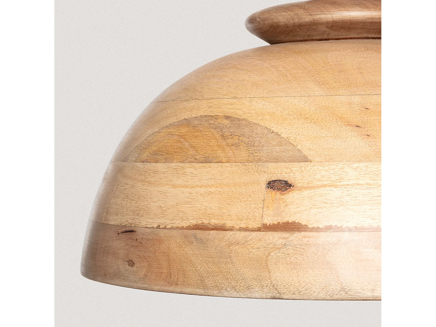 Lámpara Colgante Madera Zeil Solstice ILUZZIA Marrón