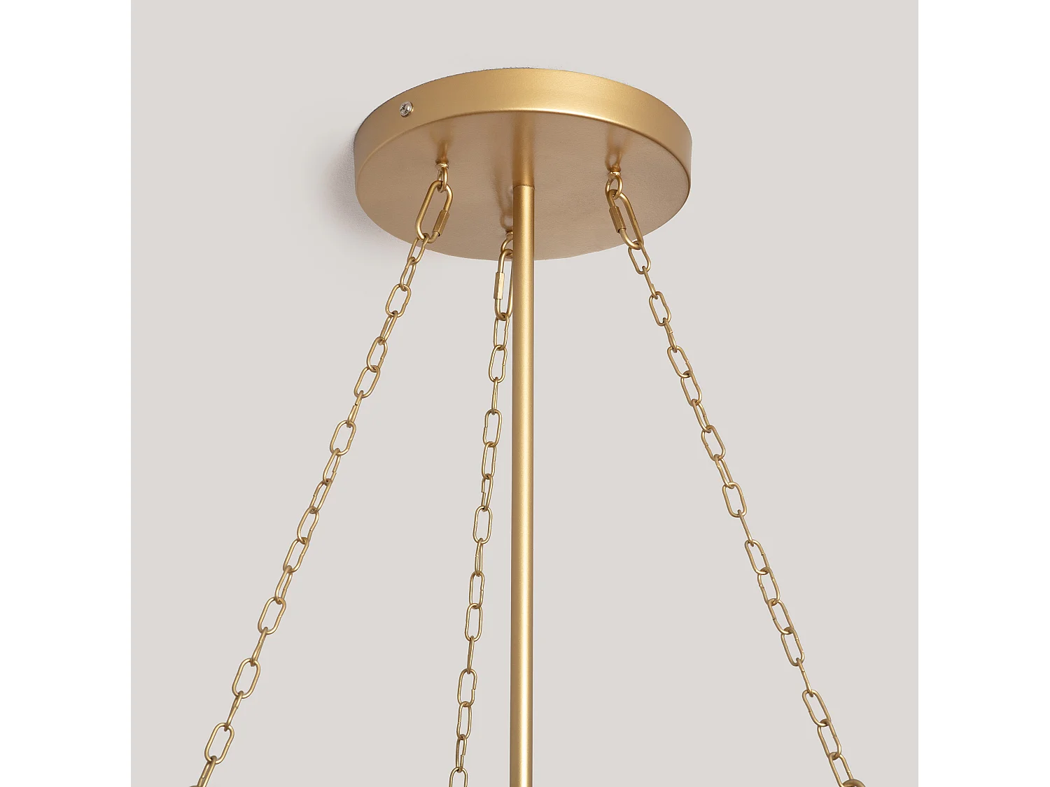 Lámpara Colgante Metal y Cristal Octagon ILUZZIA Dorado