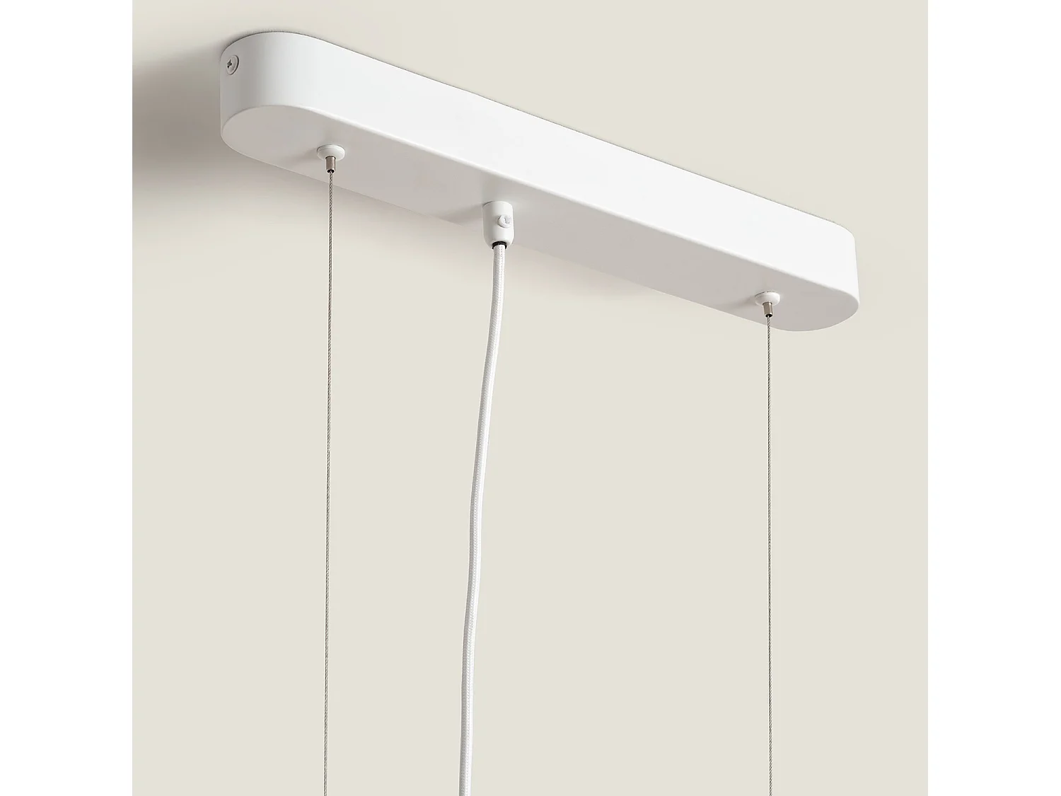 Lámpara Colgante Lineal LED 24W Yeso CCT Seleccionable Kirnber Blanco