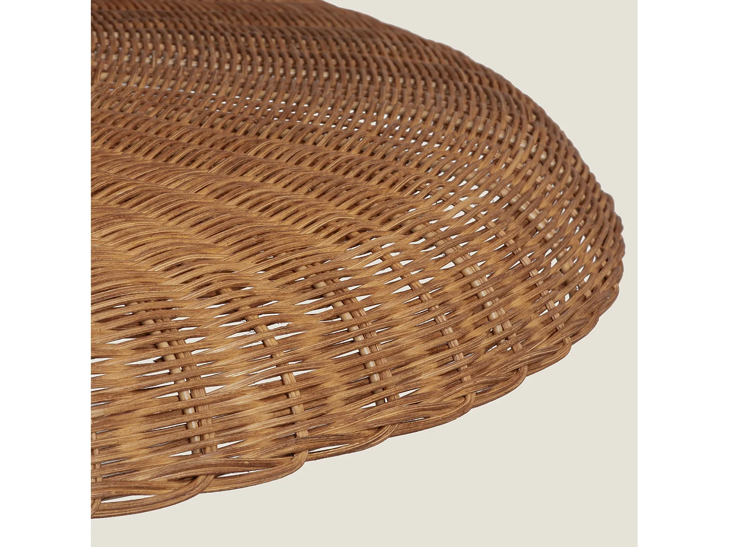 Lampada a Sospensione in Rattan Nara M Marrone