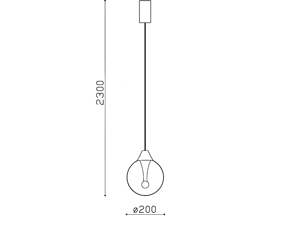 Lámpara Colgante LED Cristal Liborina M