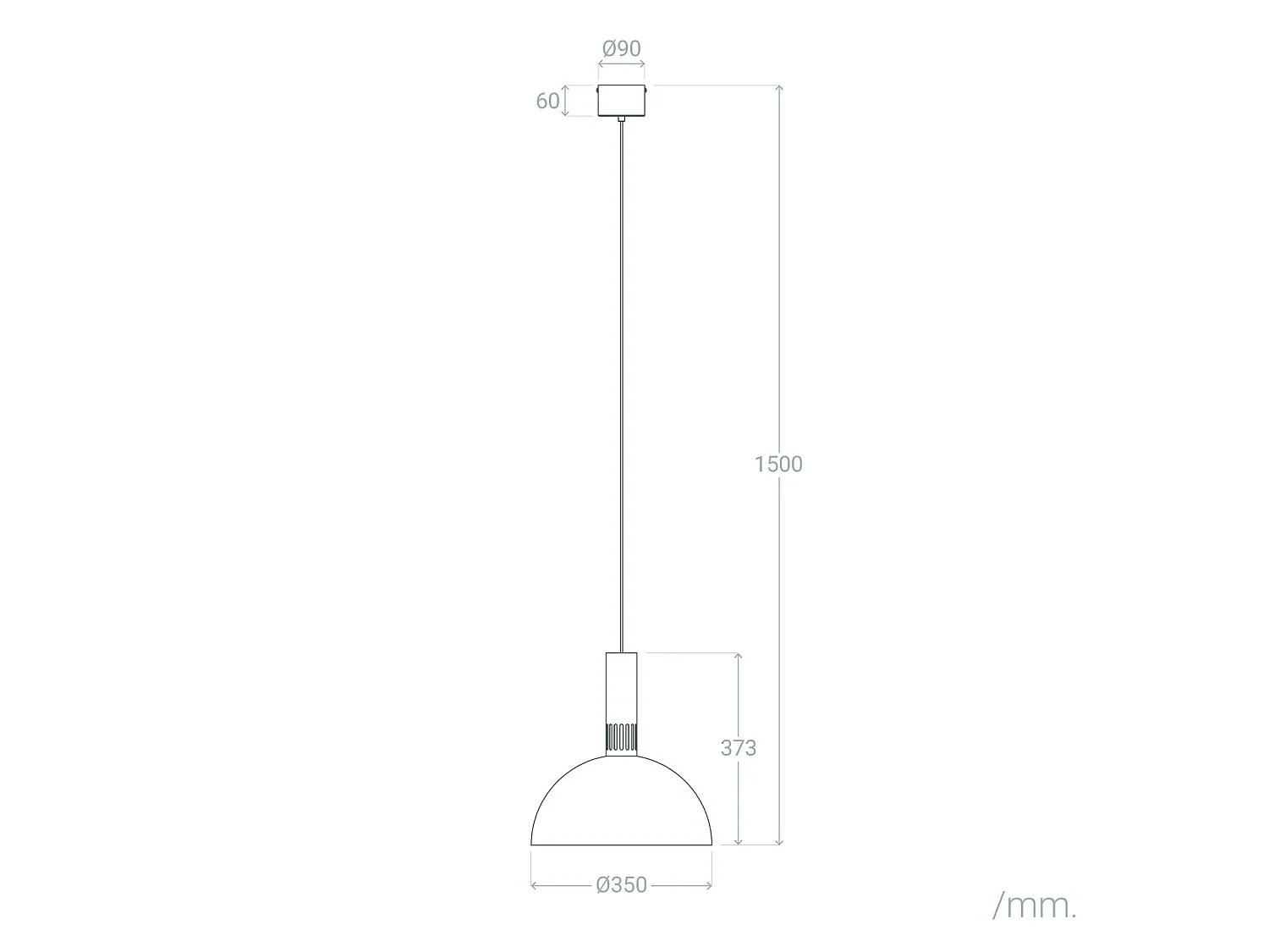 Lámpara Colgante LED 9W Metal CCT Seleccionable Sintra Negro