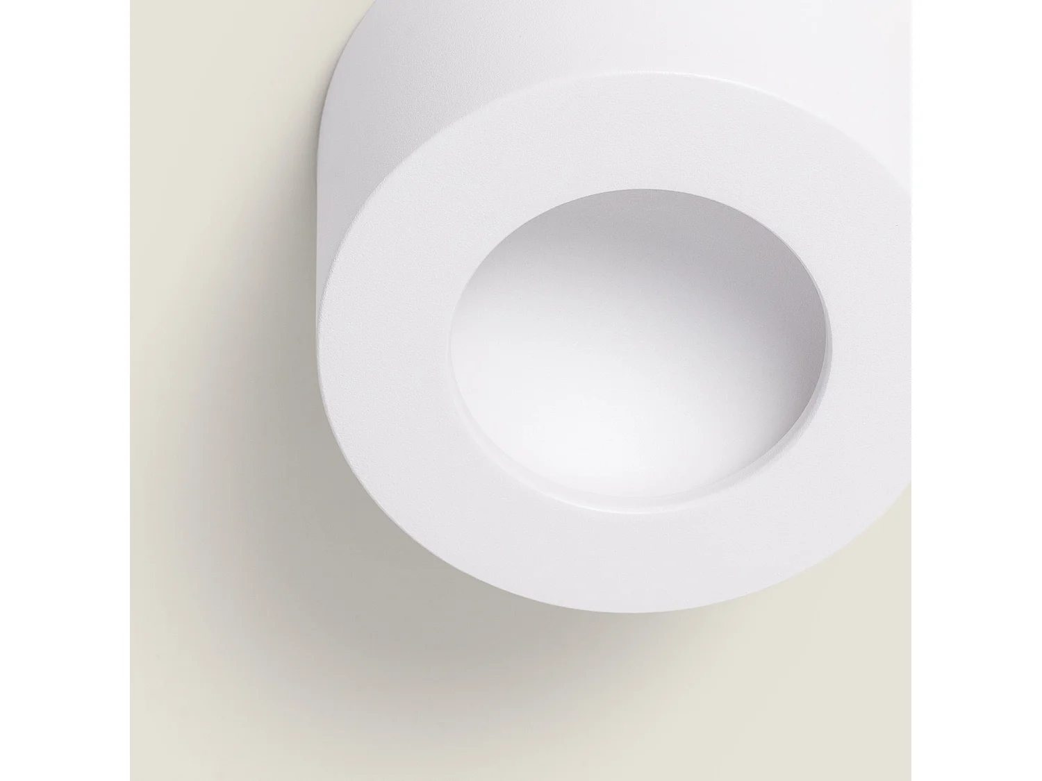 Plafón LED 8W Circular Aluminio Luz Indirecta Ø105 mm Tokkai 2700K Blanco Blanco Cálido