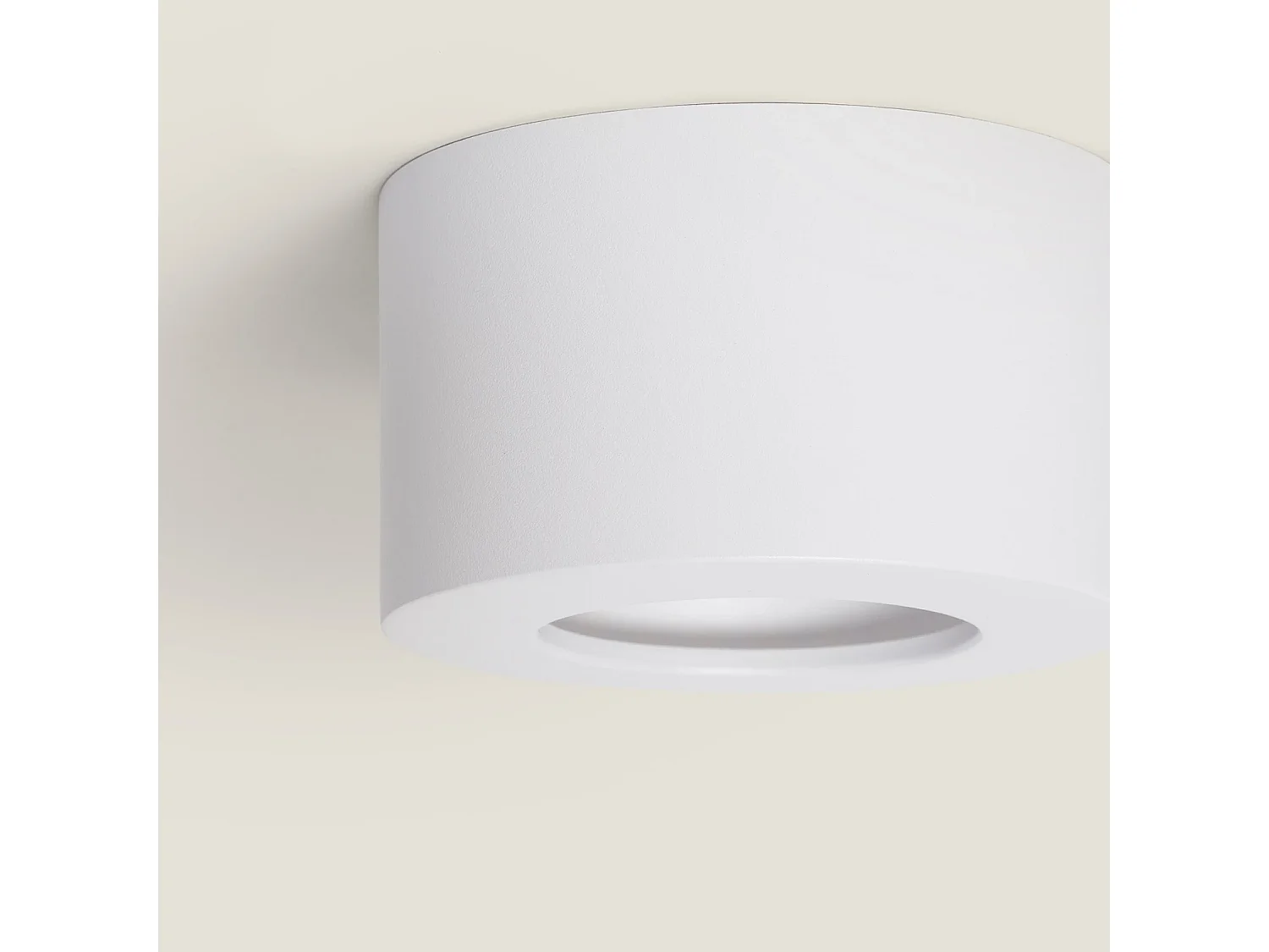 Plafón LED 8W Circular Aluminio Luz Indirecta Ø105 mm Tokkai 2700K Blanco Blanco Cálido