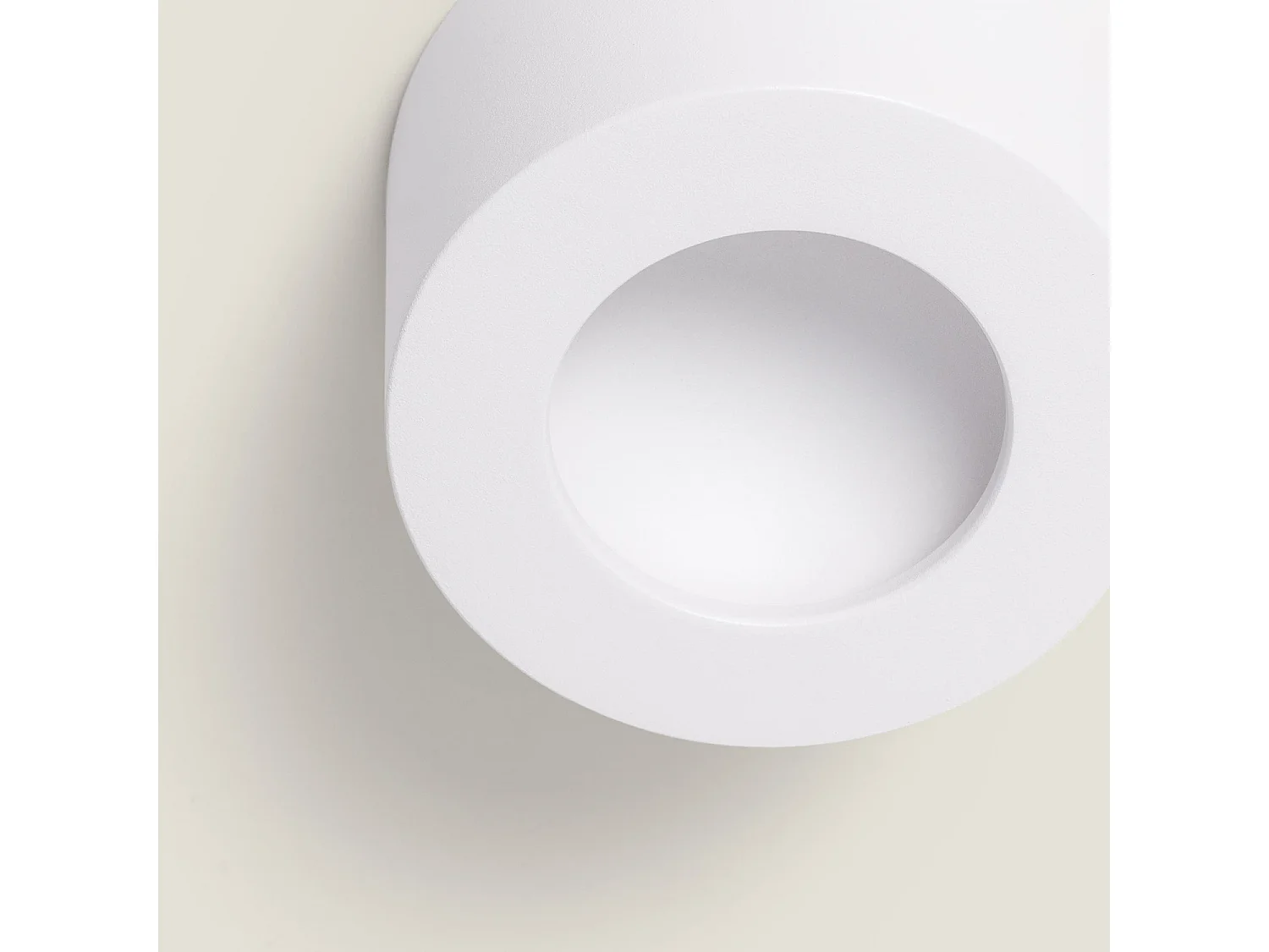 Plafón LED 8W Circular Aluminio Luz Indirecta Ø105 mm Tokkai 2700K Blanco Blanco Cálido