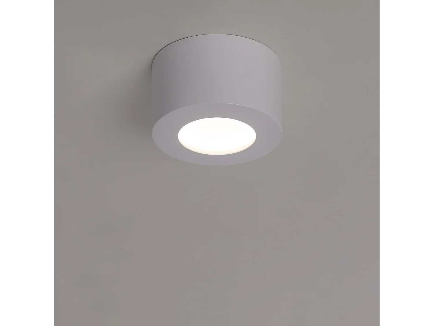 Plafón LED 8W Circular Aluminio Luz Indirecta Ø105 mm Tokkai 2700K Blanco Blanco Cálido