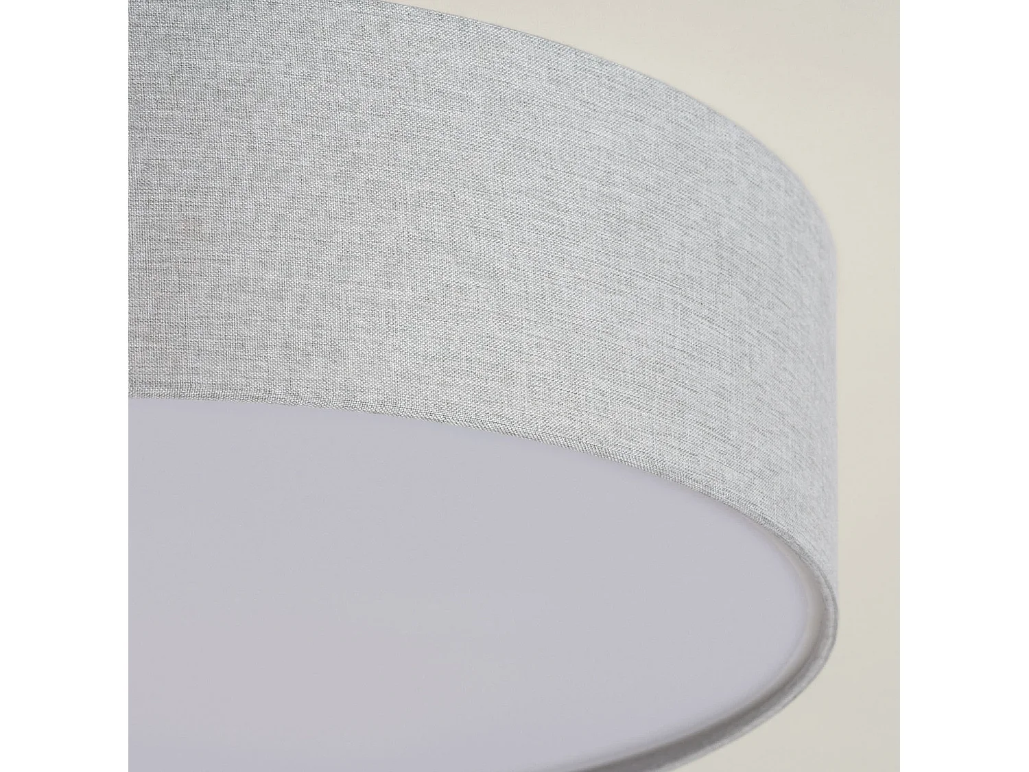 Plafón Circular Lino Ø500 mm Ranje Gris