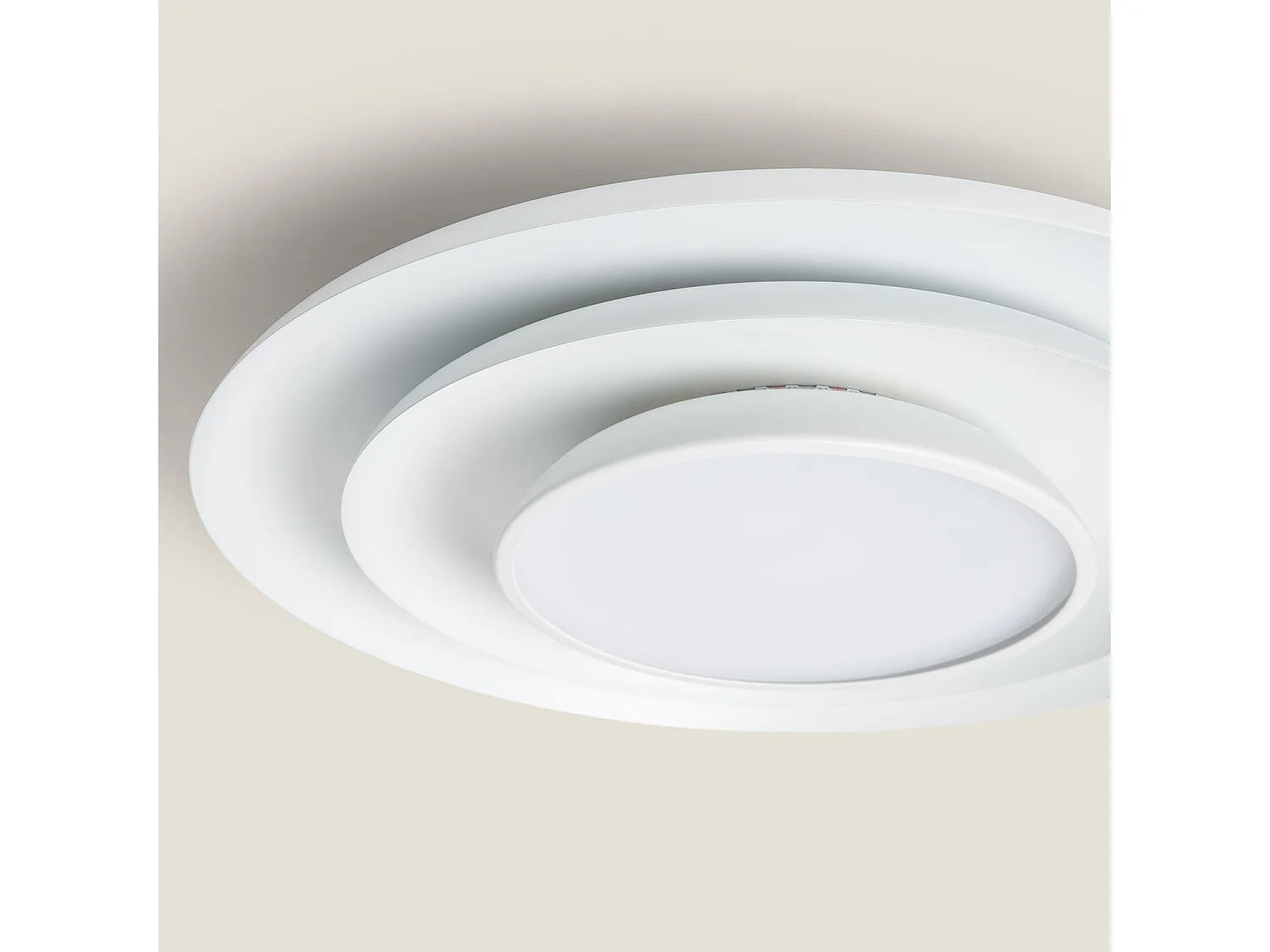 Plafón LED 26W Circular Metal Ø400 mm CCT Seleccionable Handen Telmor Blanco