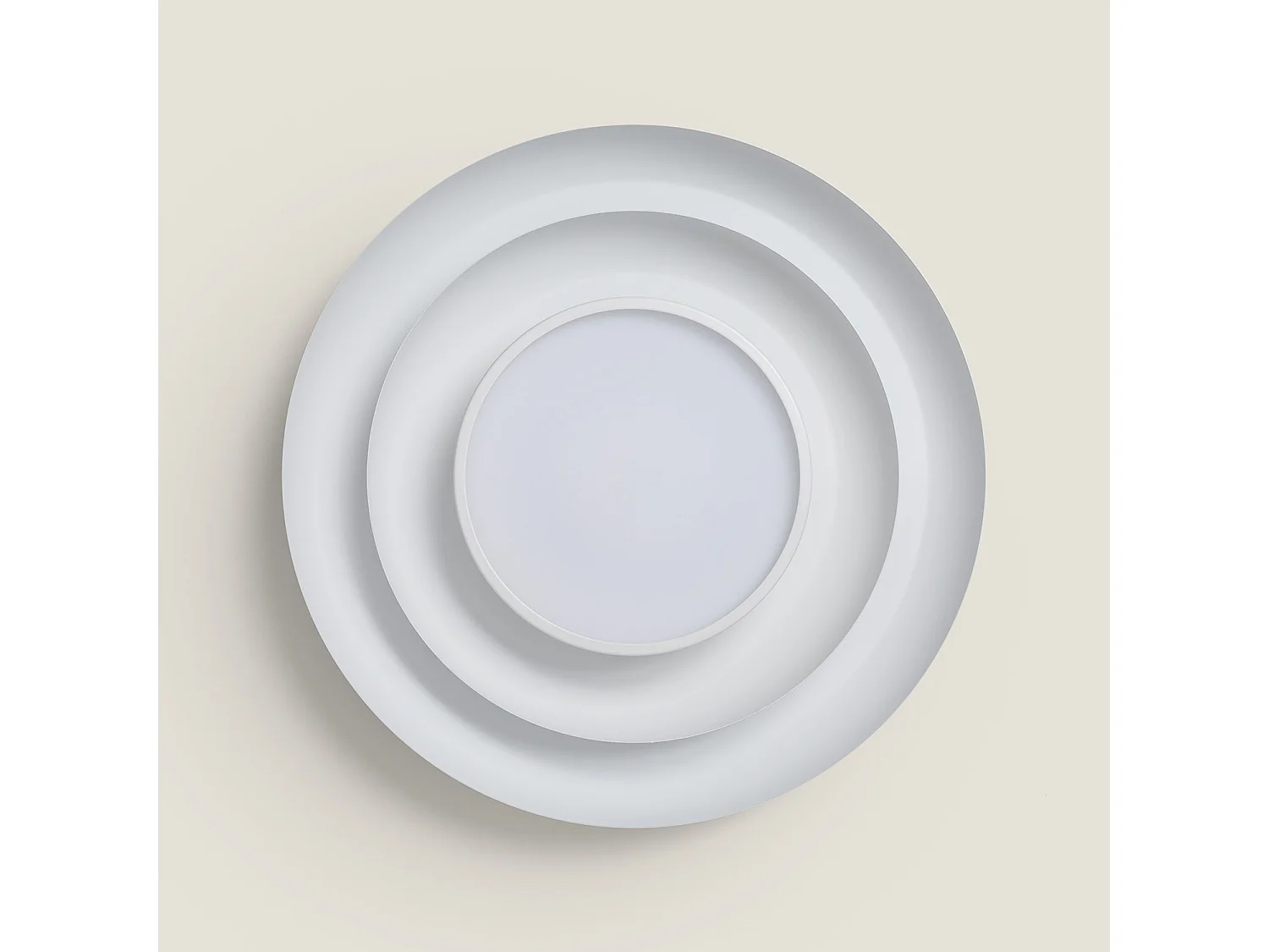 Plafón LED 26W Circular Metal Ø400 mm CCT Seleccionable Handen Telmor Blanco