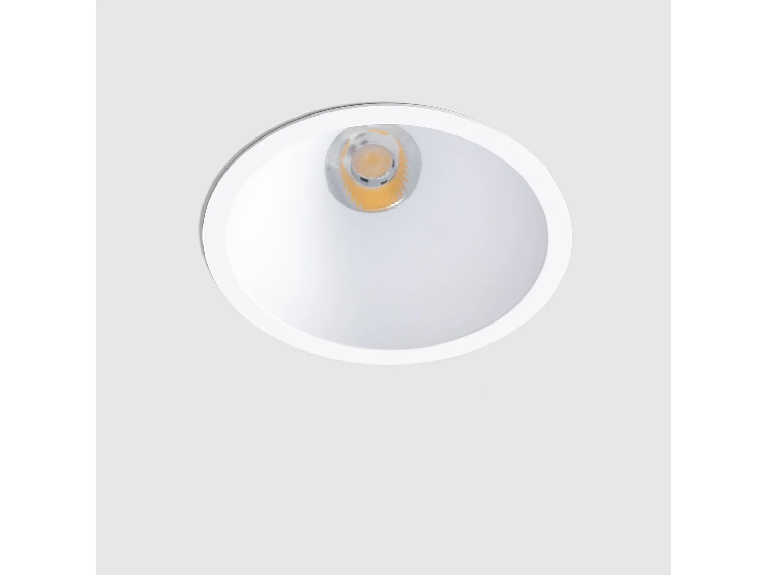 Spot Downlight LED 9W / 12W Conique Inclinaison 20º Areni Coupe Ø 100 mm 4000K Gris Blanc neutre 9 W