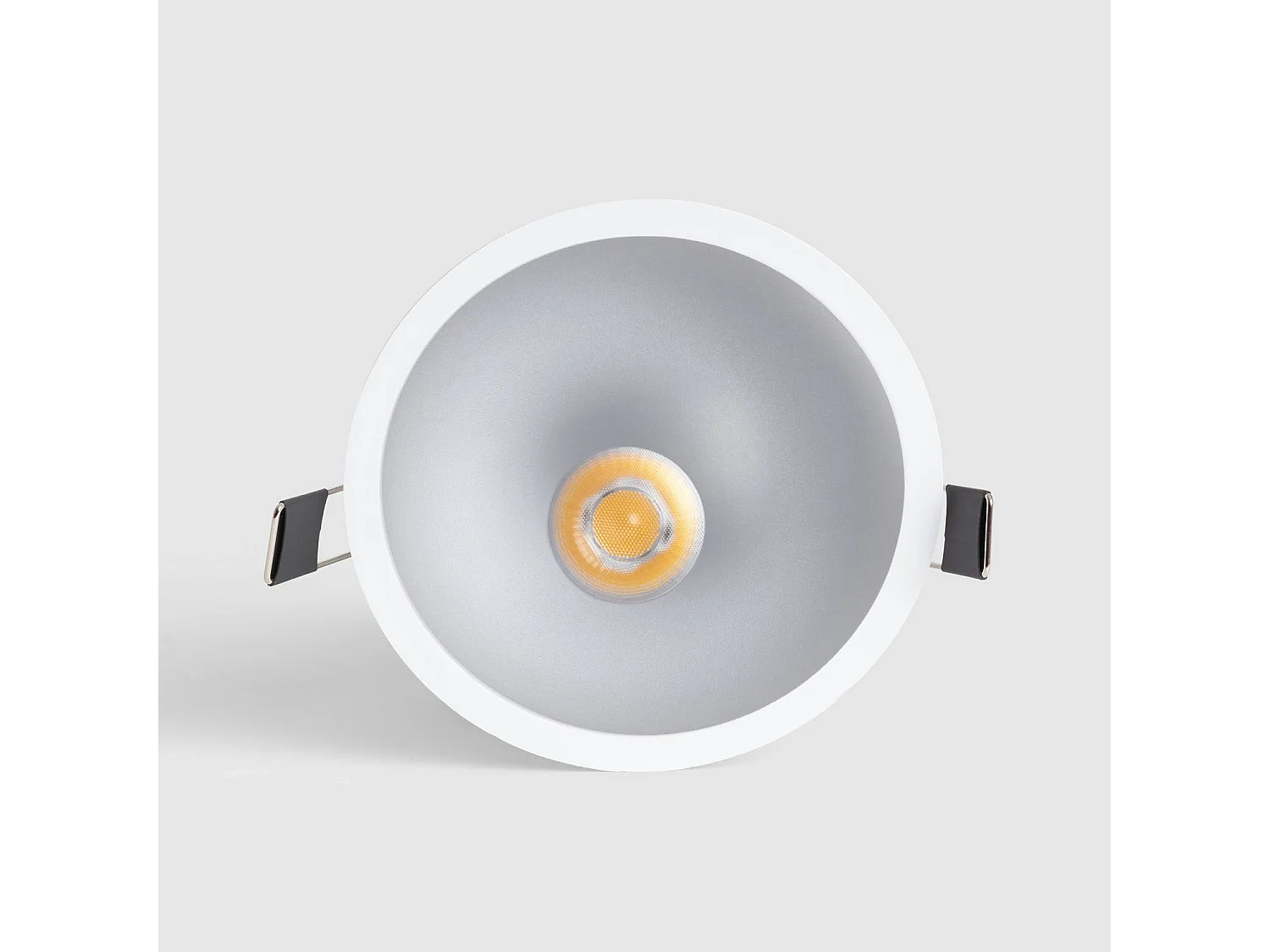 Spot Downlight LED 9W / 12W Conique Inclinaison 20º Areni Coupe Ø 100 mm 4000K Gris Blanc neutre 9 W