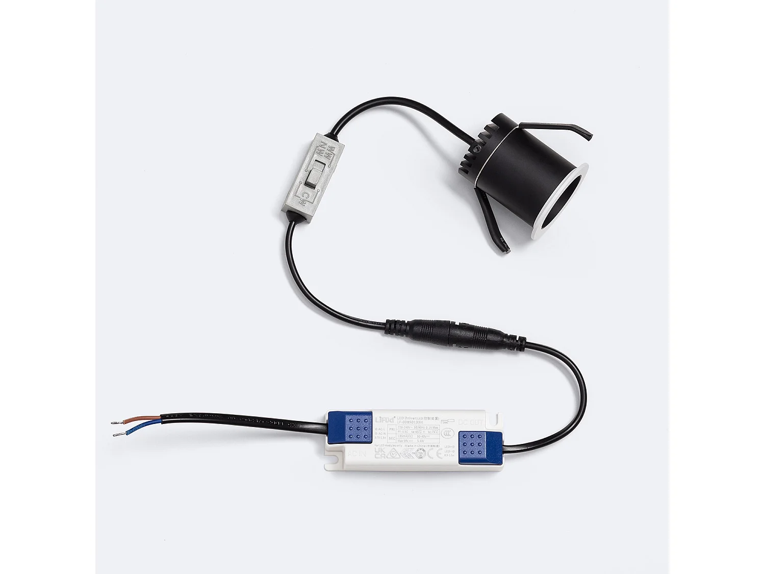 Foco Downlight LED 5W Circular MINI Corte Ø 40 mm Jelly 2700K - 3000K - 4000K Seleccionable (Cálido-Neutro)
