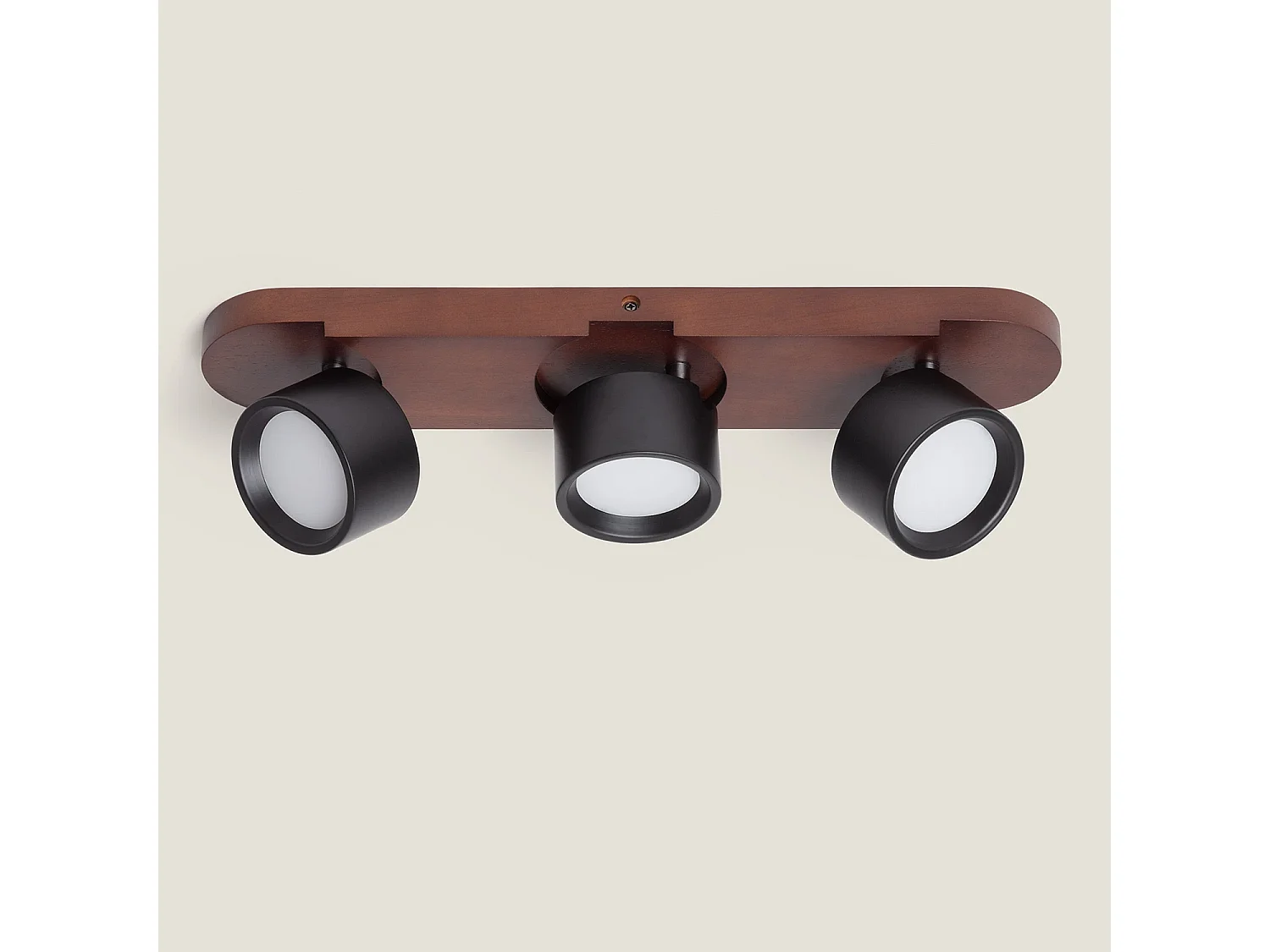 Lámpara de Pared LED 15W Metal CCT Seleccionable Cundra 3 Focos Negro