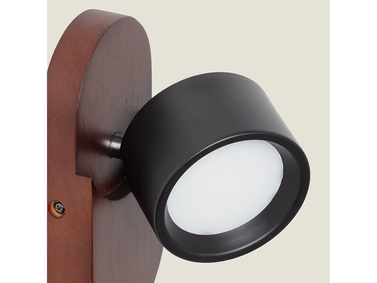 Lámpara de Pared LED 5W Metal CCT Seleccionable Cundra Negro Mate