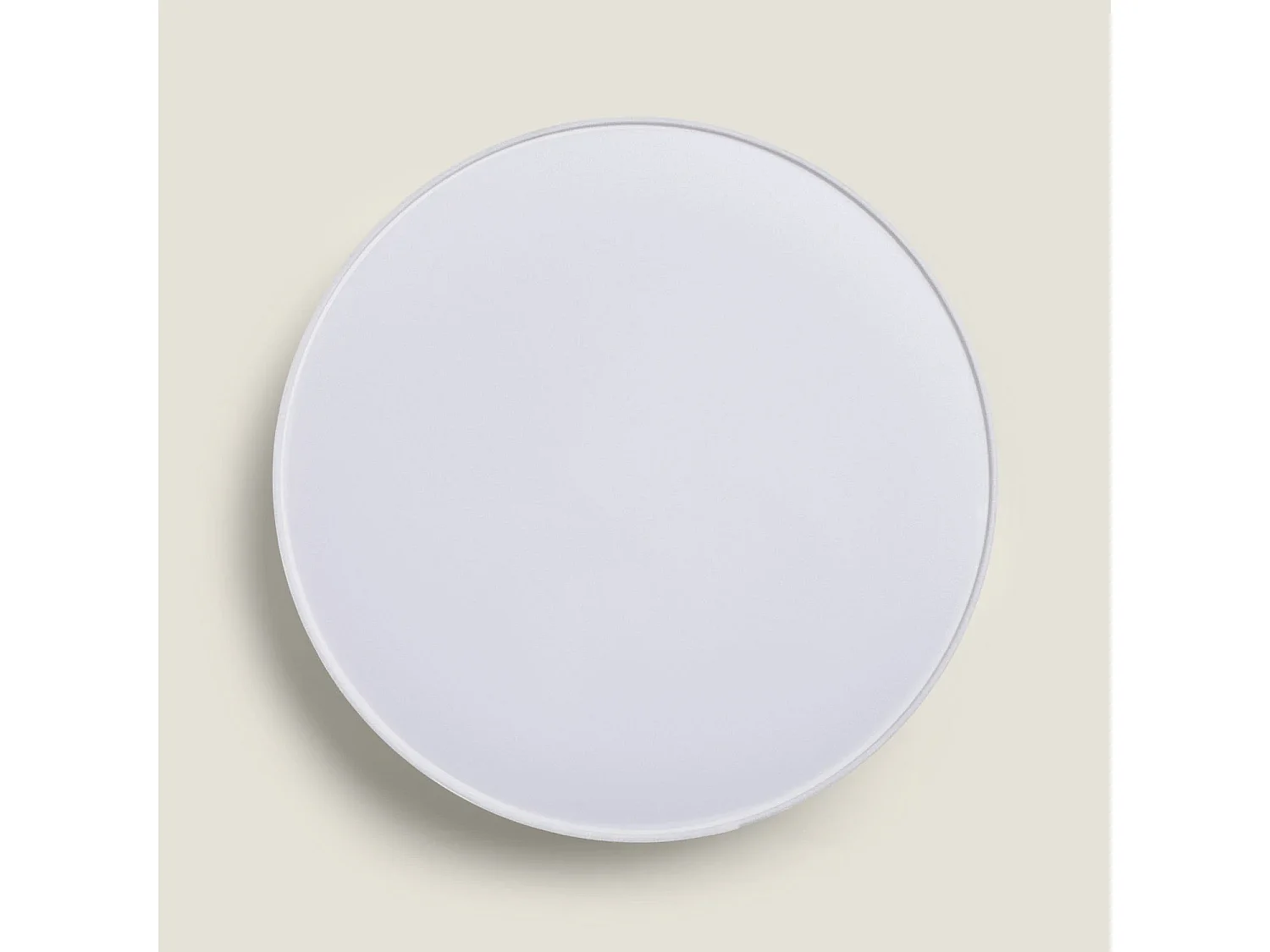 Plafón Circular Lino Ø500 mm Ranje Blanco