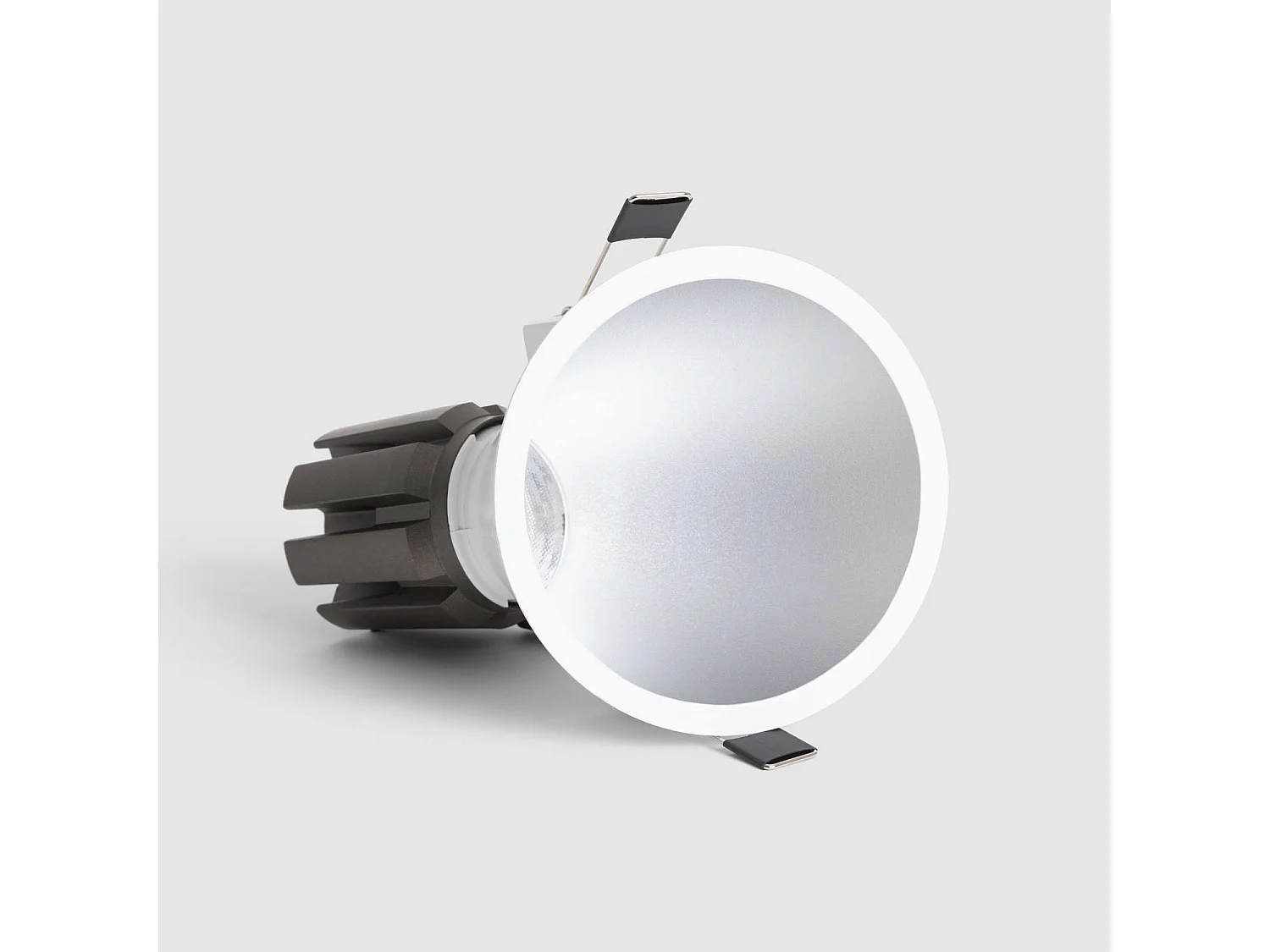 Faretto Downlight LED 9-12W Conico Inclinazione 20º Areni Foro Ø 100 mm 4000K Grigio Bianco Naturale 12 W