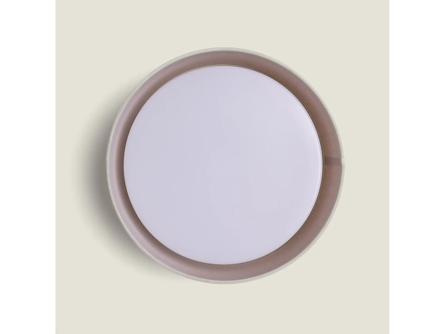Plafón Circular Ratán Ø360 Rufus Natural