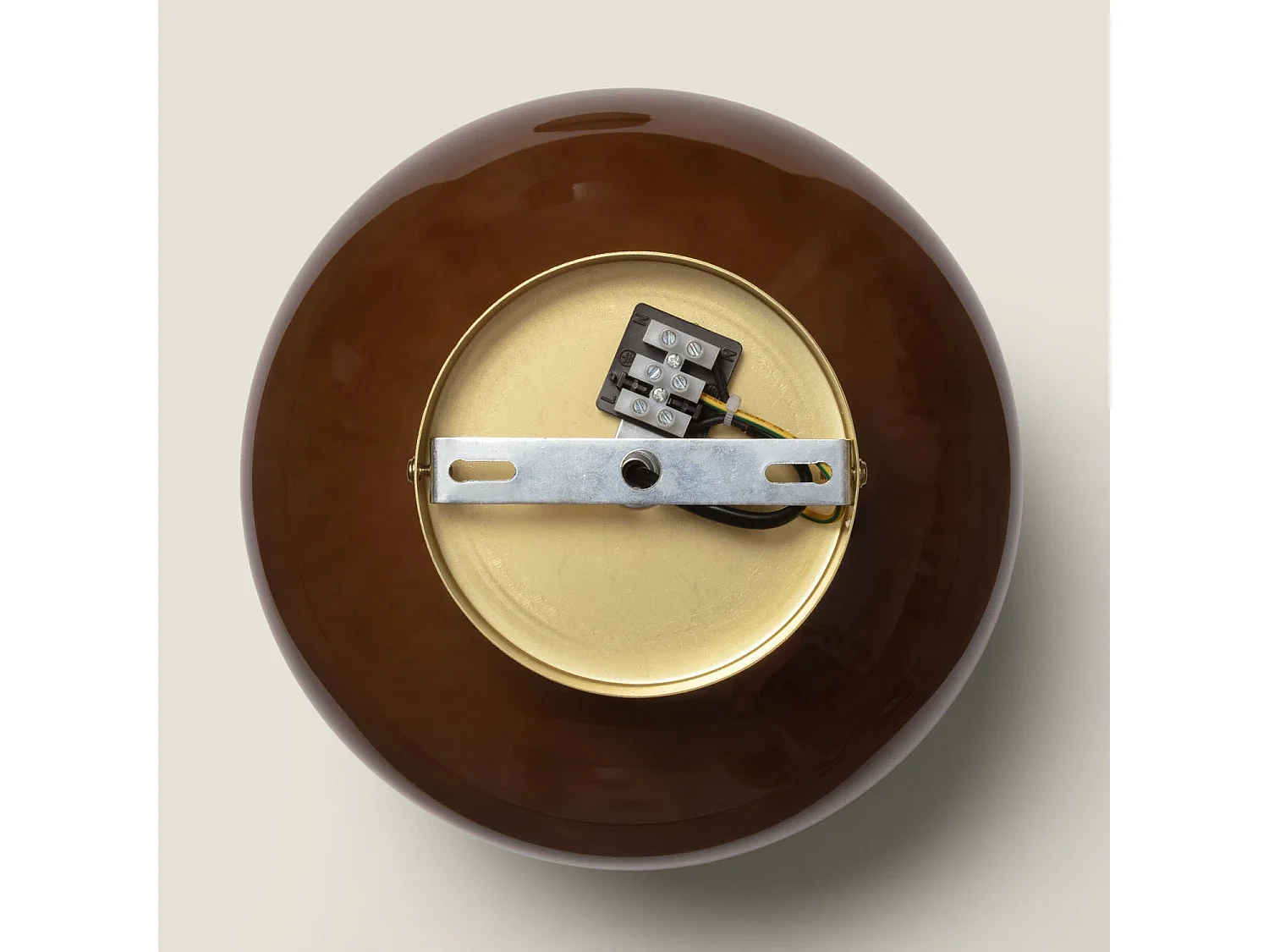 Aplique de Pared Cristal Kurta Marrón