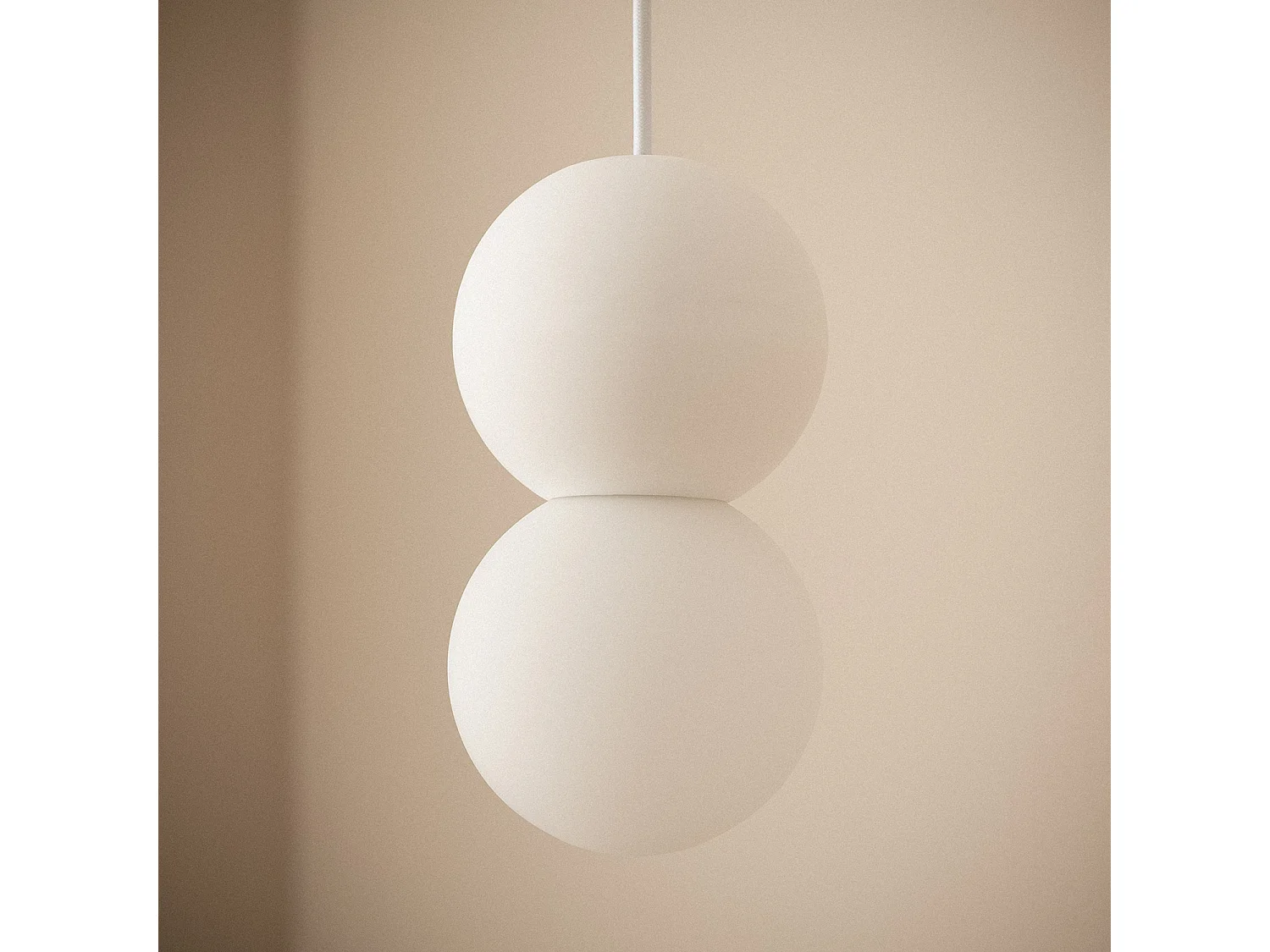 Lámpara Colgante de Yeso Pearl Vulni Blanco