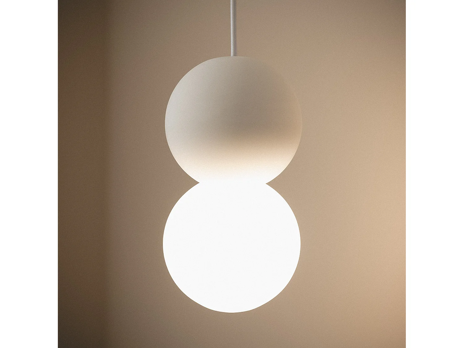 Lámpara Colgante de Yeso Pearl Vulni Blanco