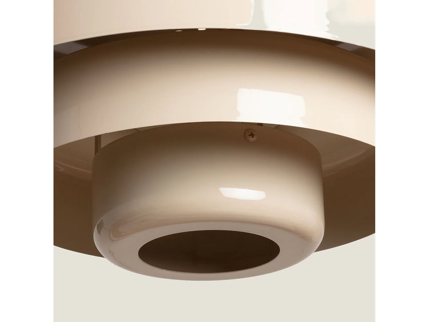 Lámpara Colgante Metal Noa Beige ø35 cm