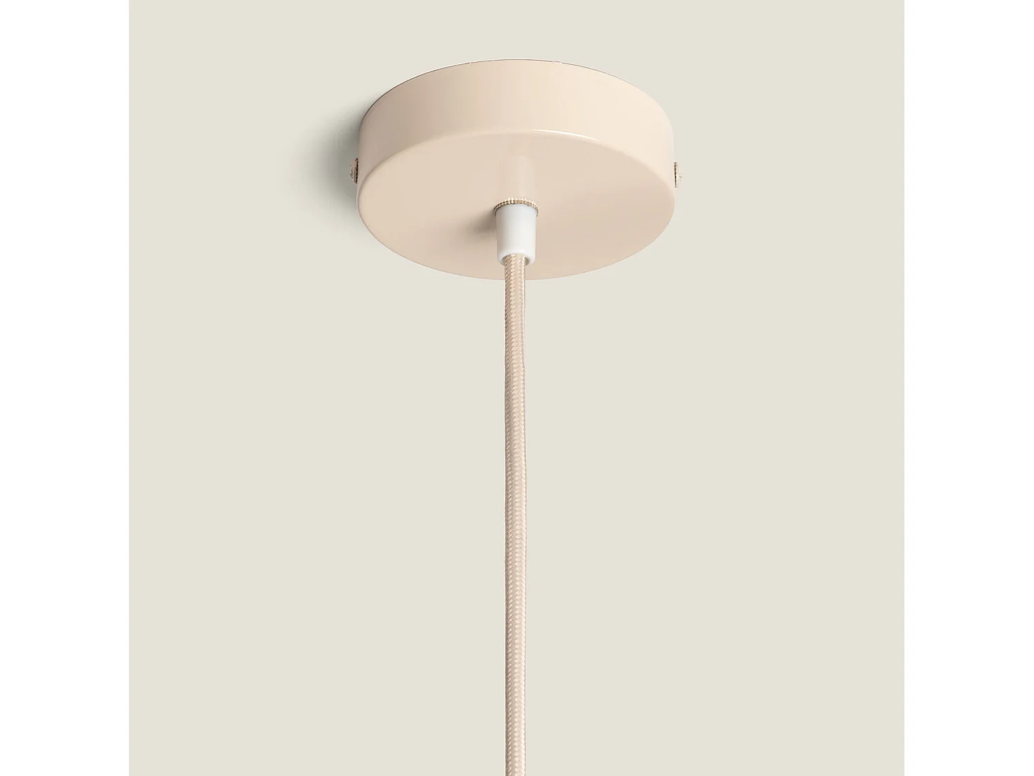 Lámpara Colgante Metal Noa Beige ø35 cm