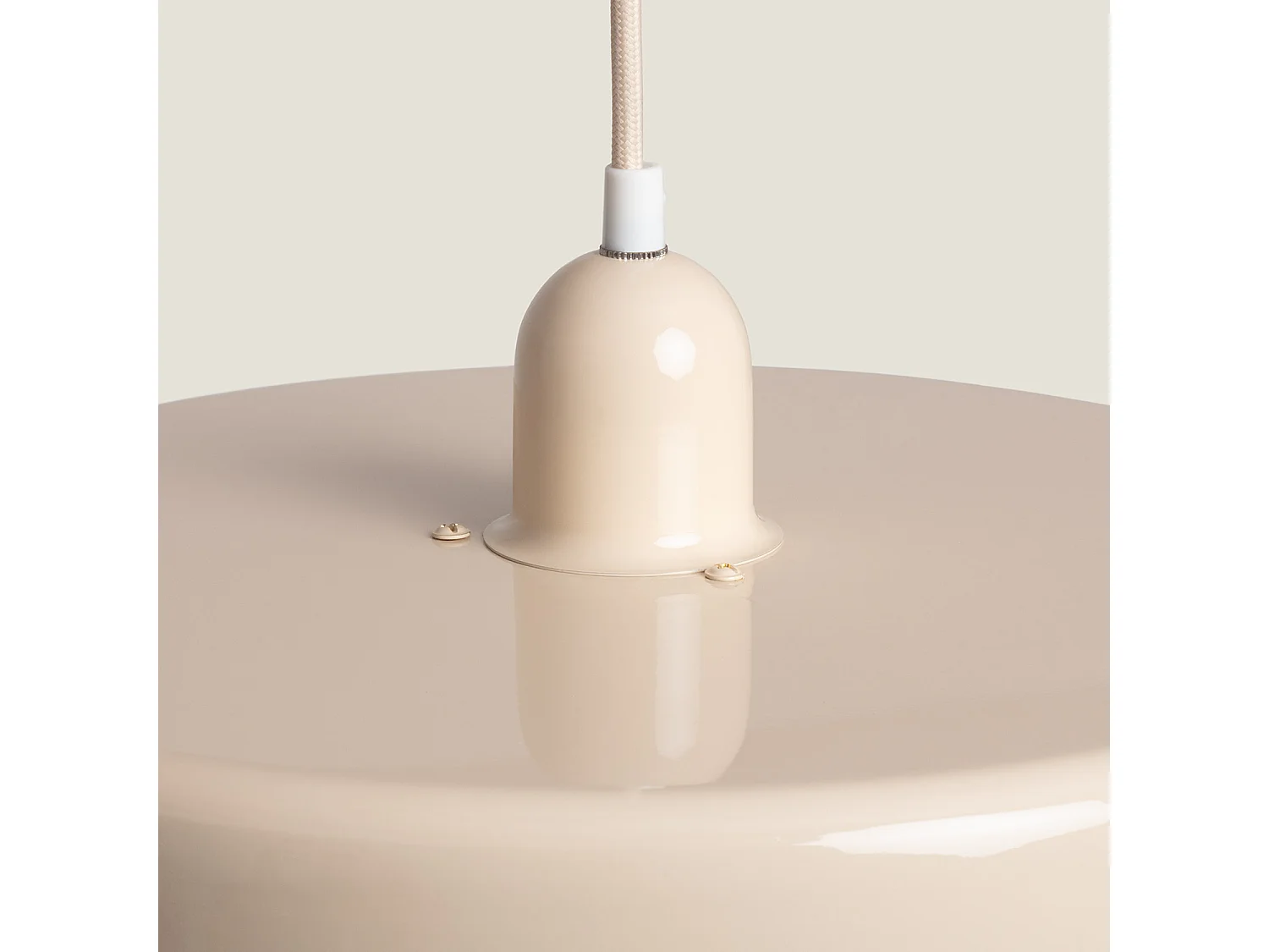 Lámpara Colgante Metal Noa Beige ø35 cm
