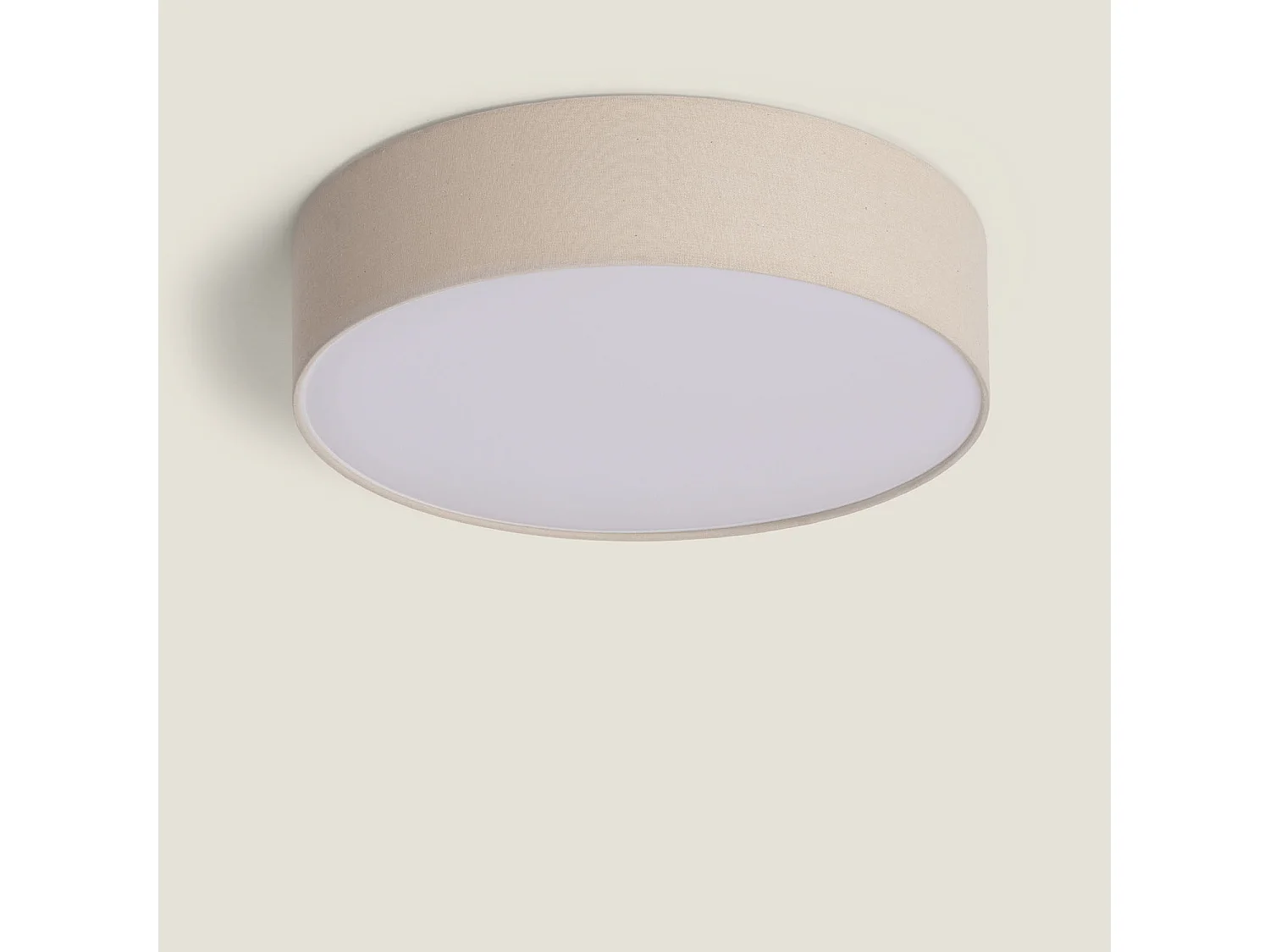Plafón Circular Lino Ø500 mm Ranje Beige