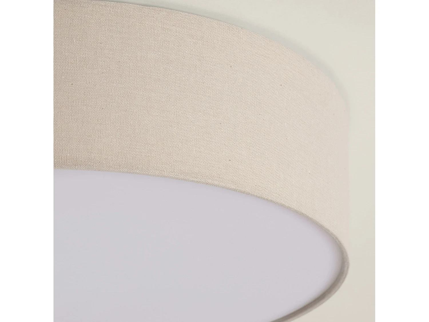 Plafón Circular Lino Ø500 mm Ranje Beige