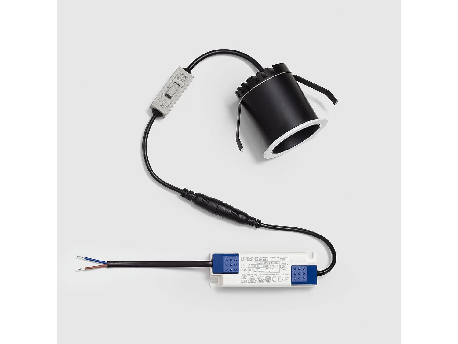 Faretto Downlight LED 7W Circolare MINI Foro Ø 50 mm Jelly 2700K - 3000K - 4000K Selezionabile (Caldo-Naturale)