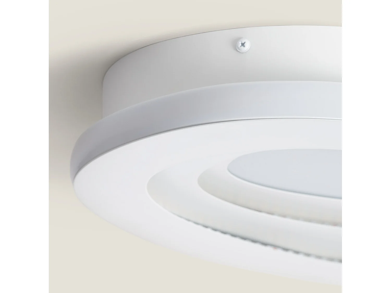Plafón LED 28W Metal CCT Seleccionable Zarek Ø400 mm Blanco