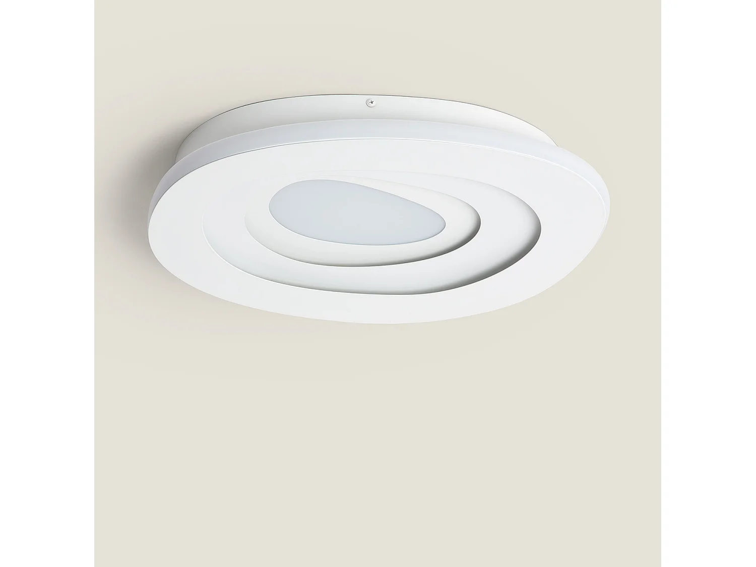Plafón LED 28W Metal CCT Seleccionable Zarek Ø400 mm Blanco