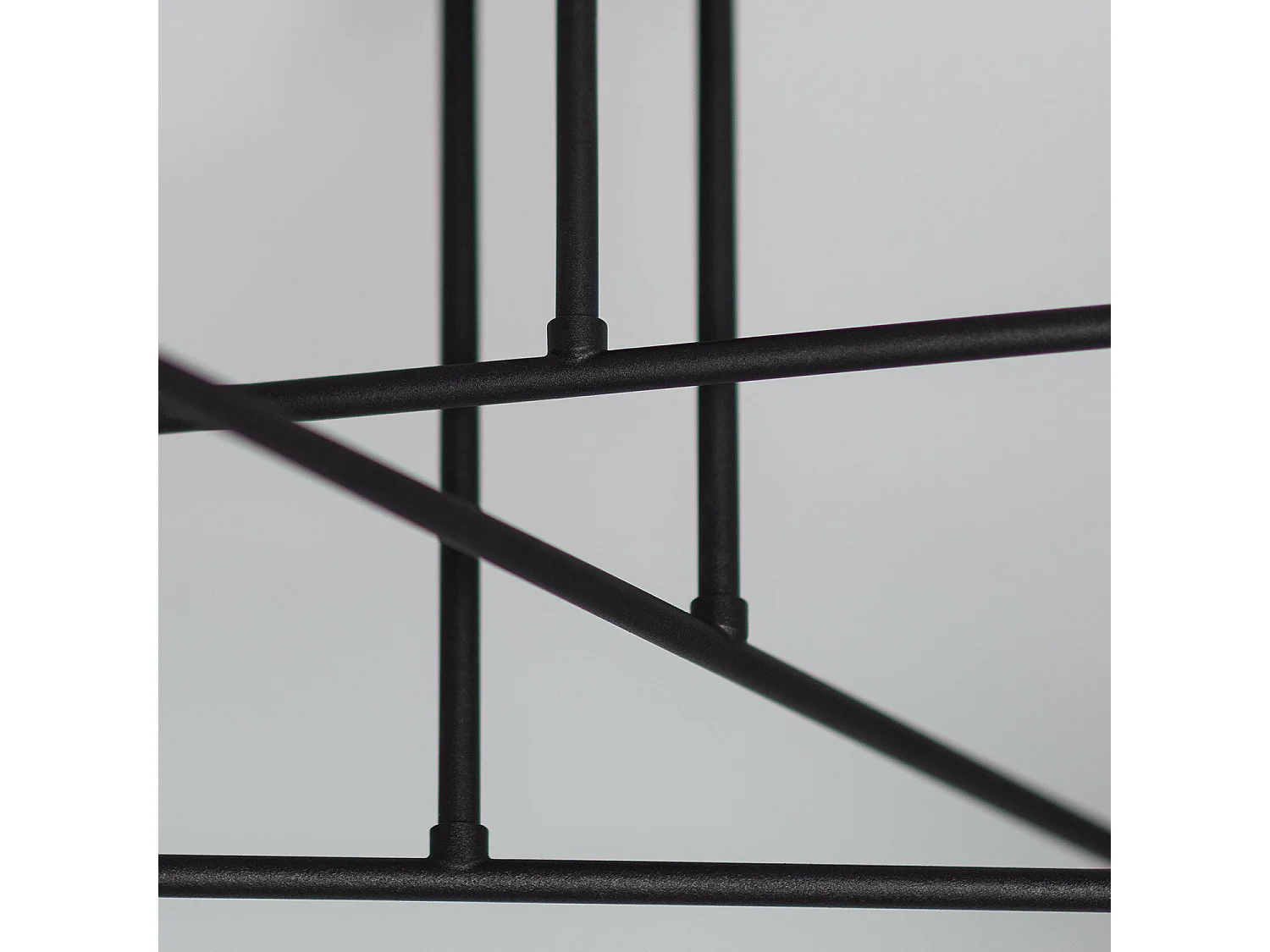 Lámpara de Techo Metal 6 Focos Fimbo Negro Mate