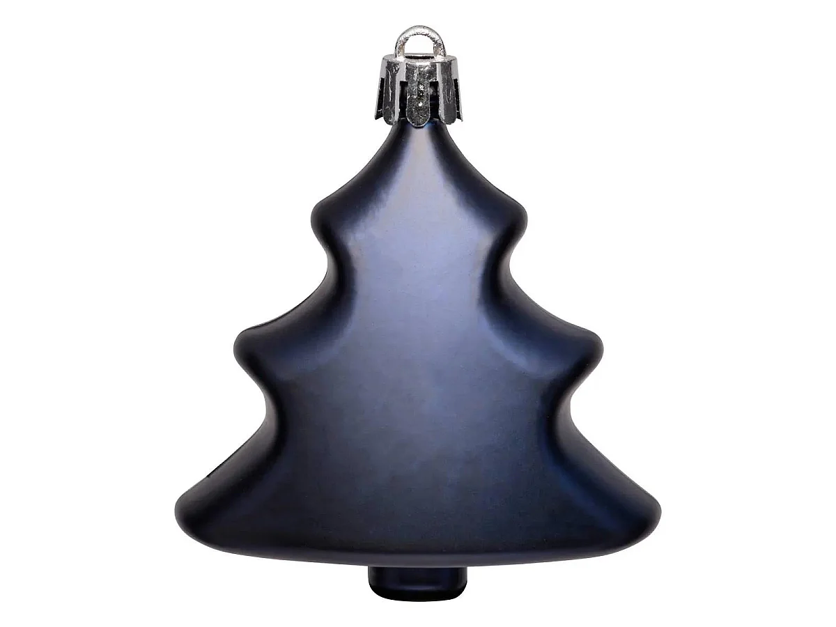 Kit 60 Pièces Déco de Noël "Quiet Times" 34cm Bleu & Argent