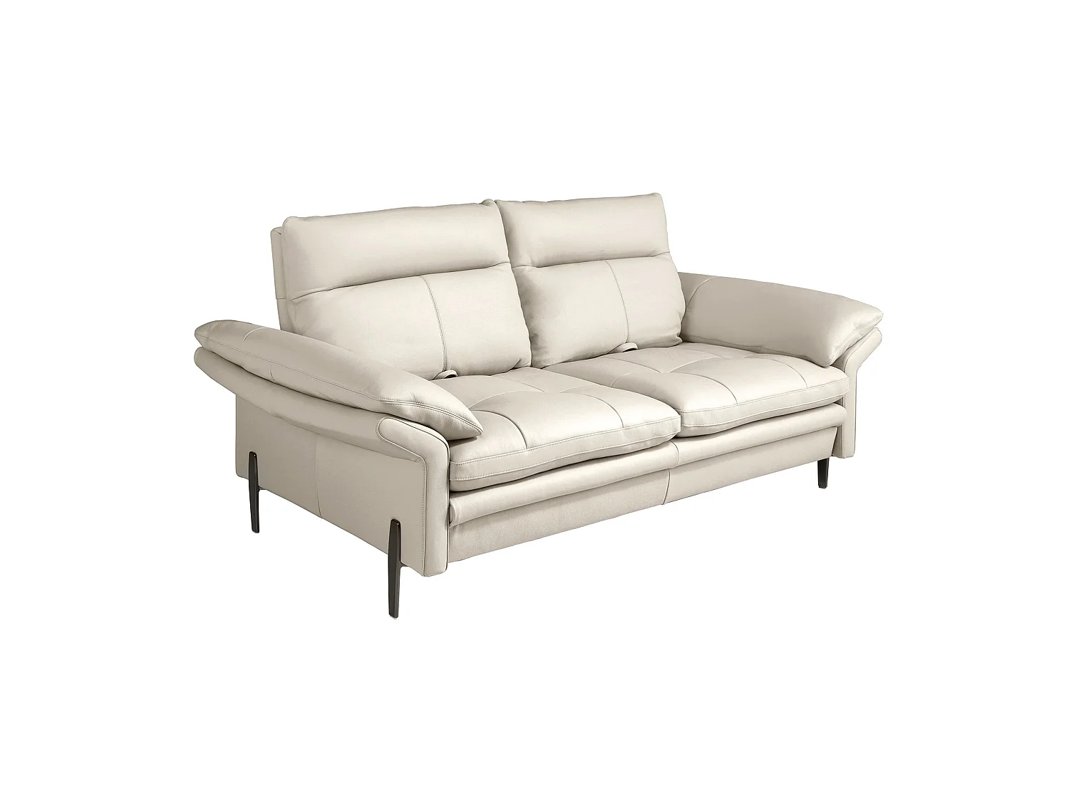 Sofá 3 plazas piel gris taupe 6285 ANGEL CERDA