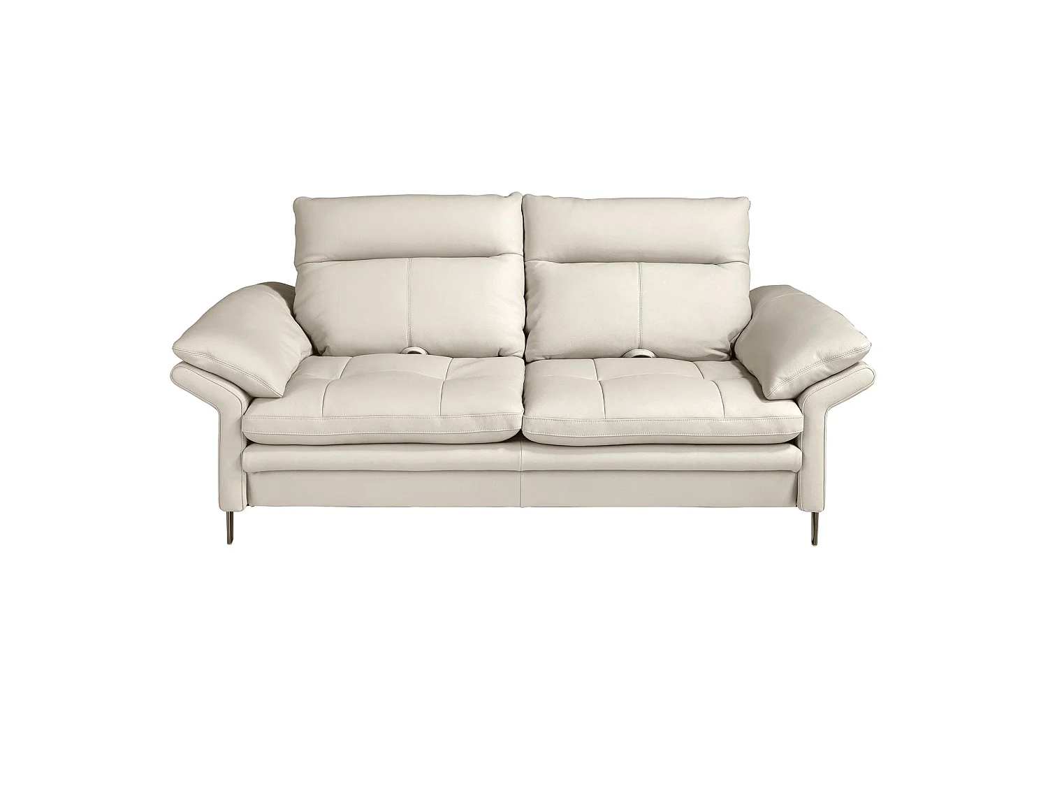 Sofá 3 plazas piel gris taupe 6285 ANGEL CERDA